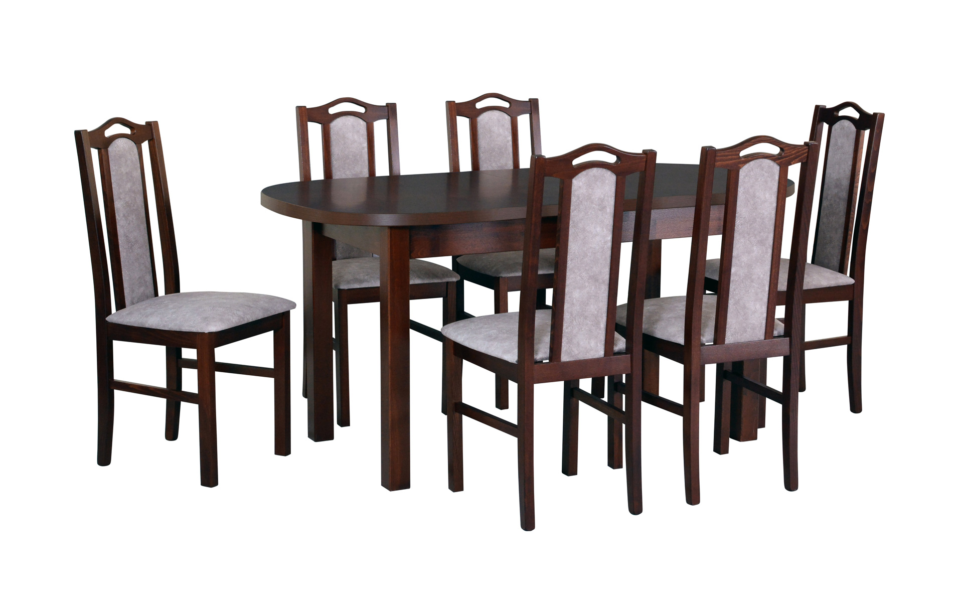 Jídelní set - stůl Wenus 1 + 6x židle Bos 9 Potahová látka - židle: Tkanina 25B