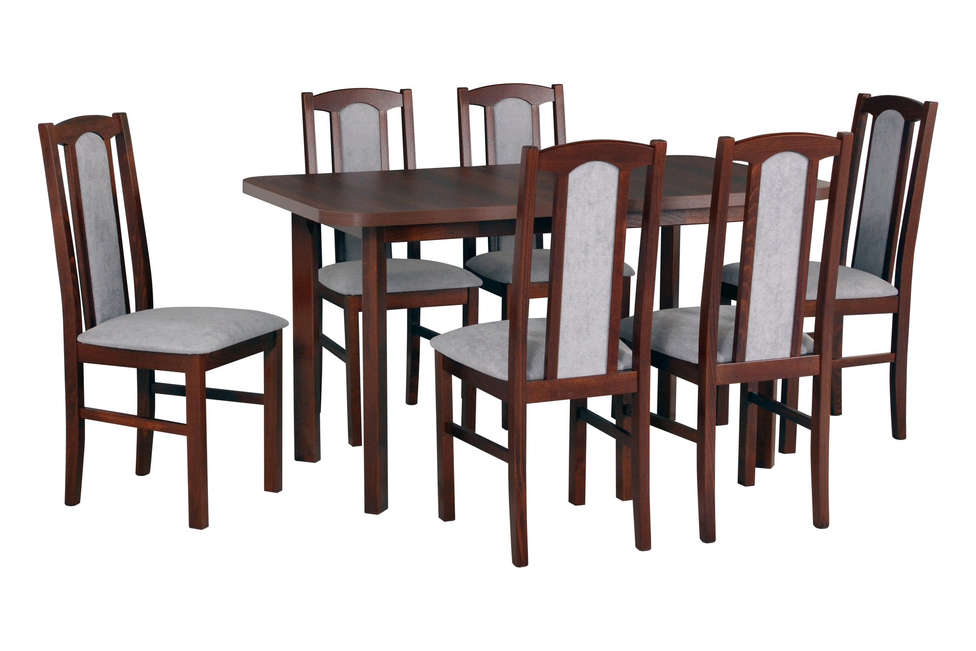 Jídelní set - stůl Wenus 2P + 6x židle Bos 7 Potahová látka - židle: Tkanina 1B