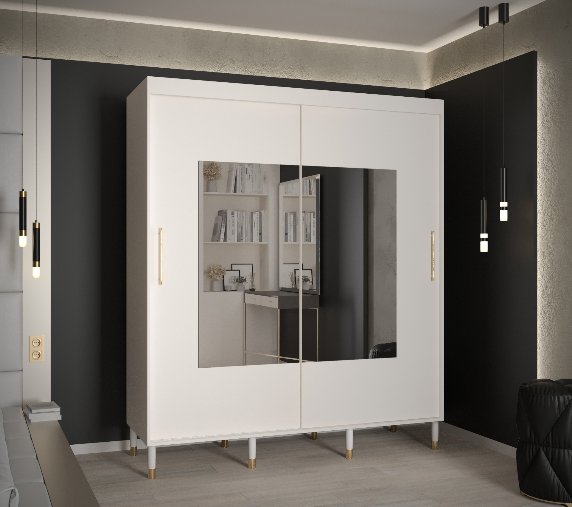 Šatní skříň Abi Calipso Tor Barva korpusu: Bílá