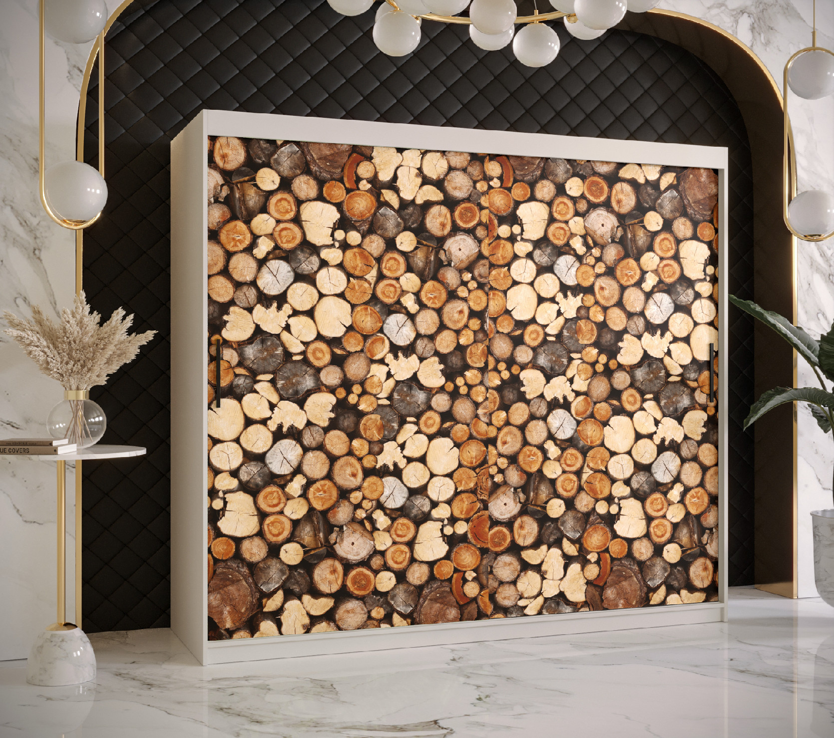 Šatní skříň Abi Drewno 1 Barva korpusu: Bílá