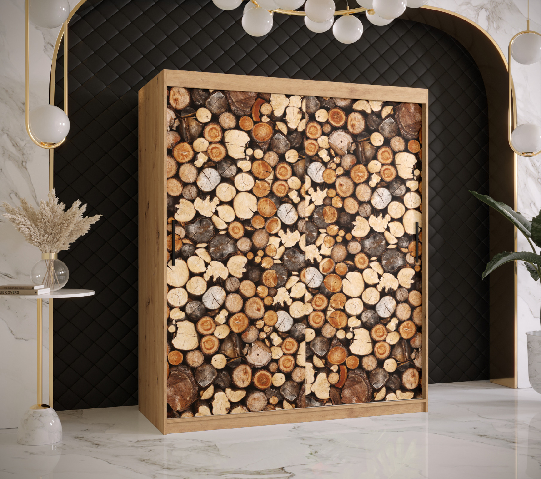 Šatní skříň Abi Drewno 1 Barva korpusu: Dub - Artisan