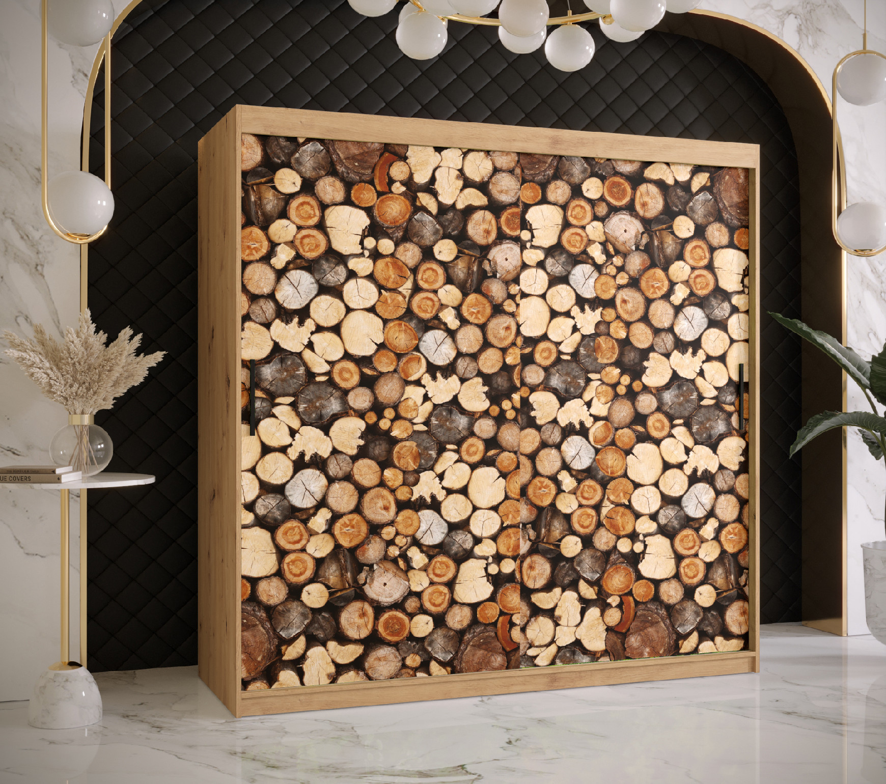 Šatní skříň Abi Drewno 1 Barva korpusu: Dub - Artisan