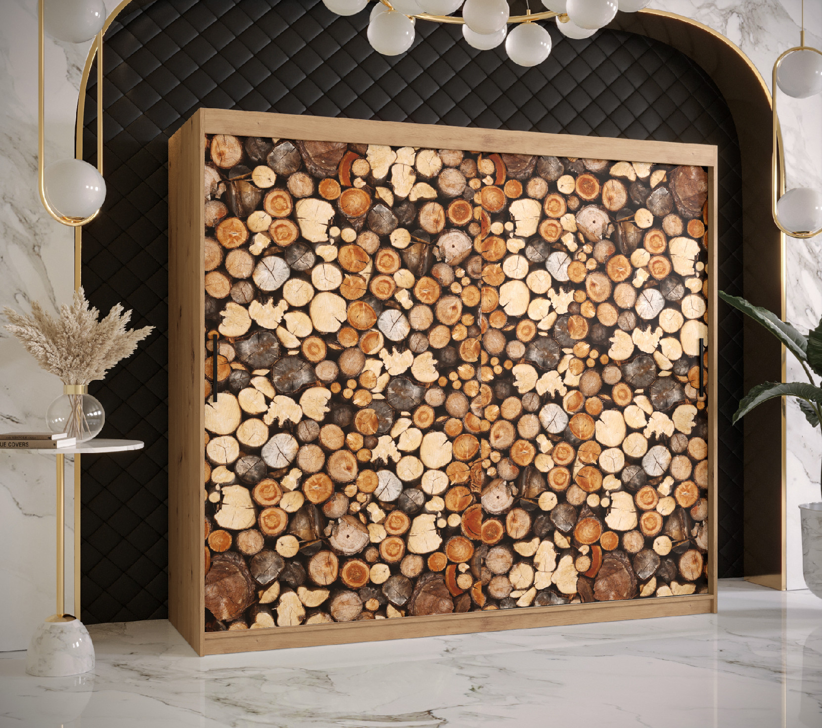 Šatní skříň Abi Drewno 1 Barva korpusu: Dub - Artisan