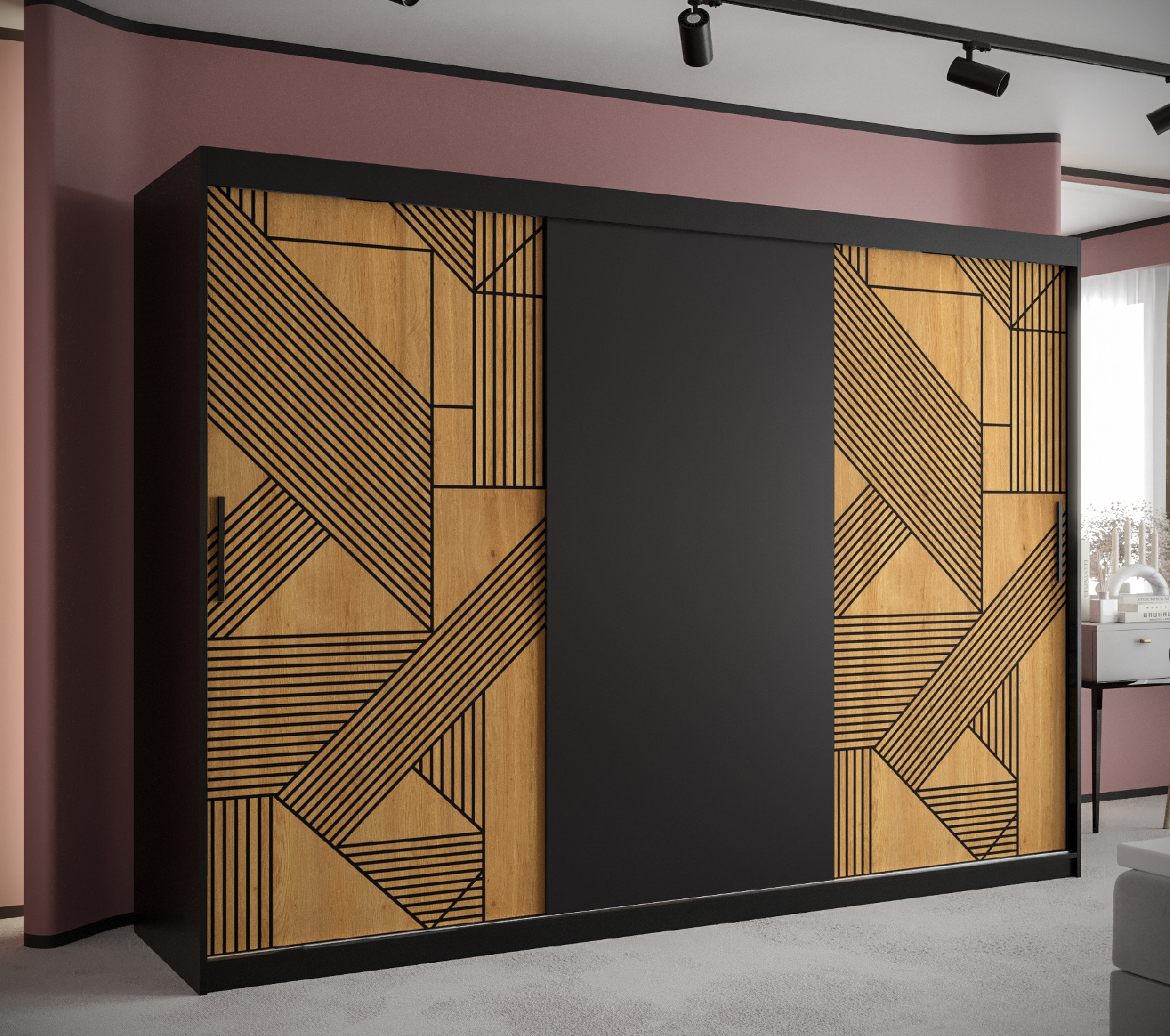 Šatní skříň Abi Florencja Barva korpusu: Černá