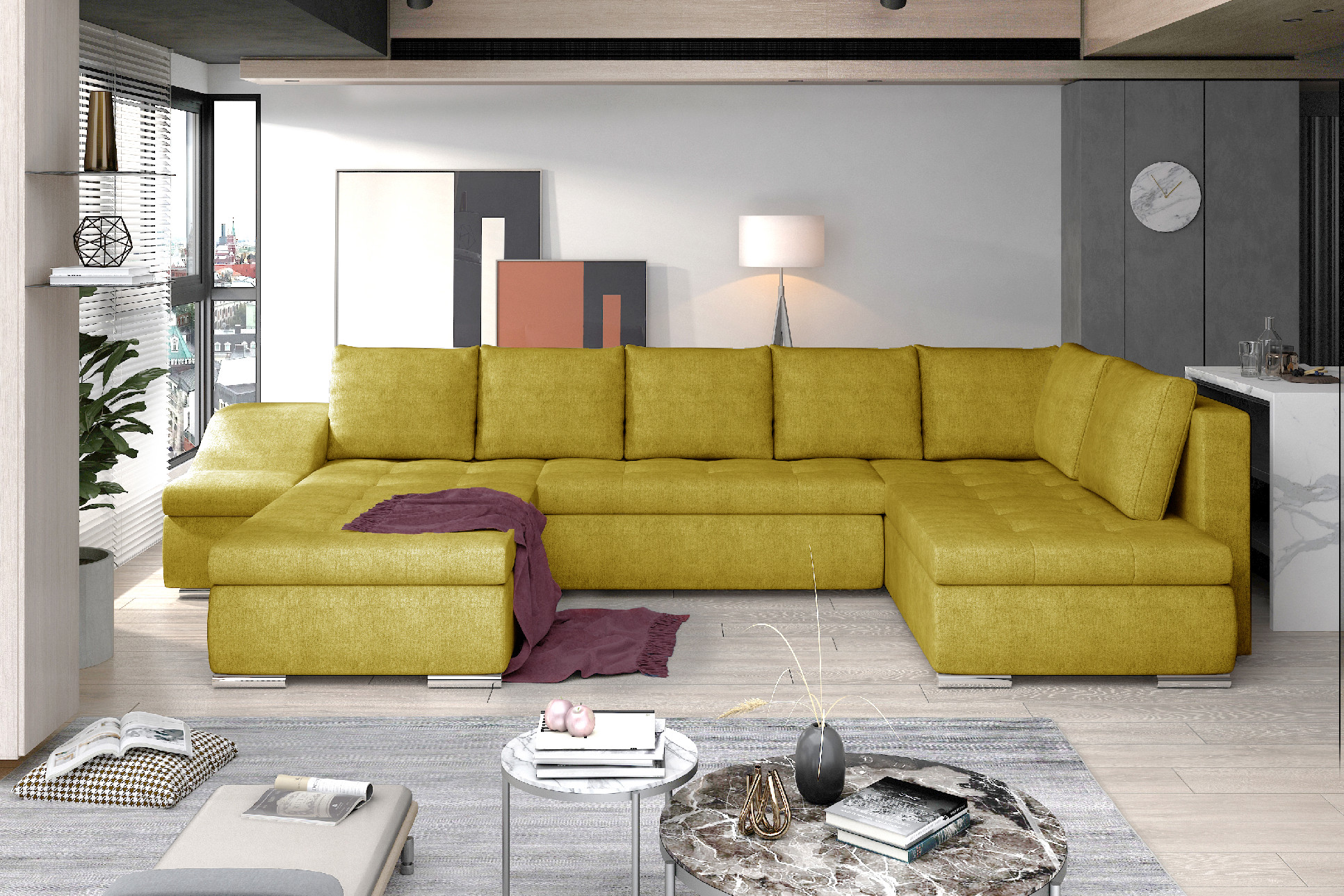 Sedací souprava Giovanni Provedení: Levá U