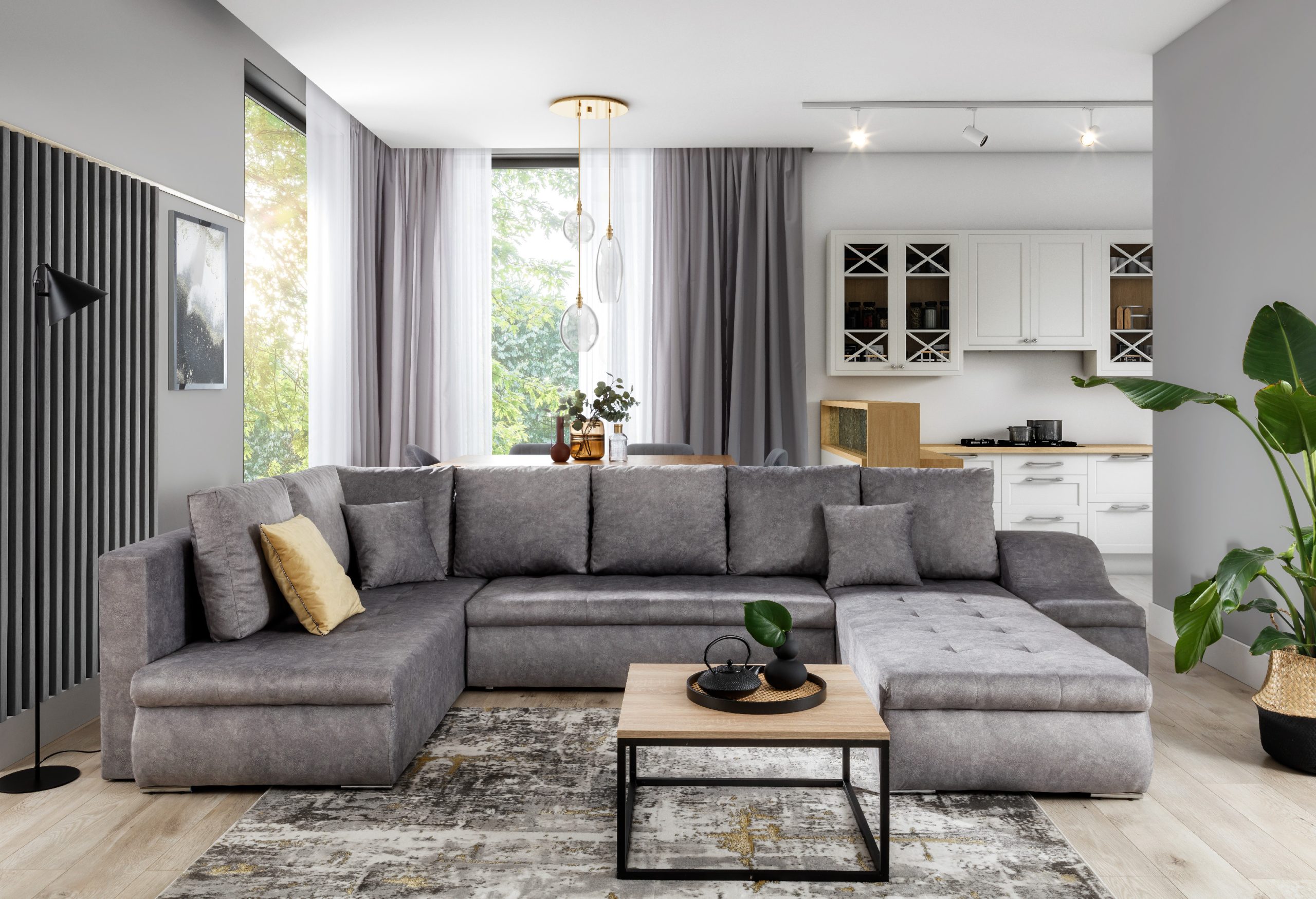 Sedací souprava Giovanni Provedení: Pravá U