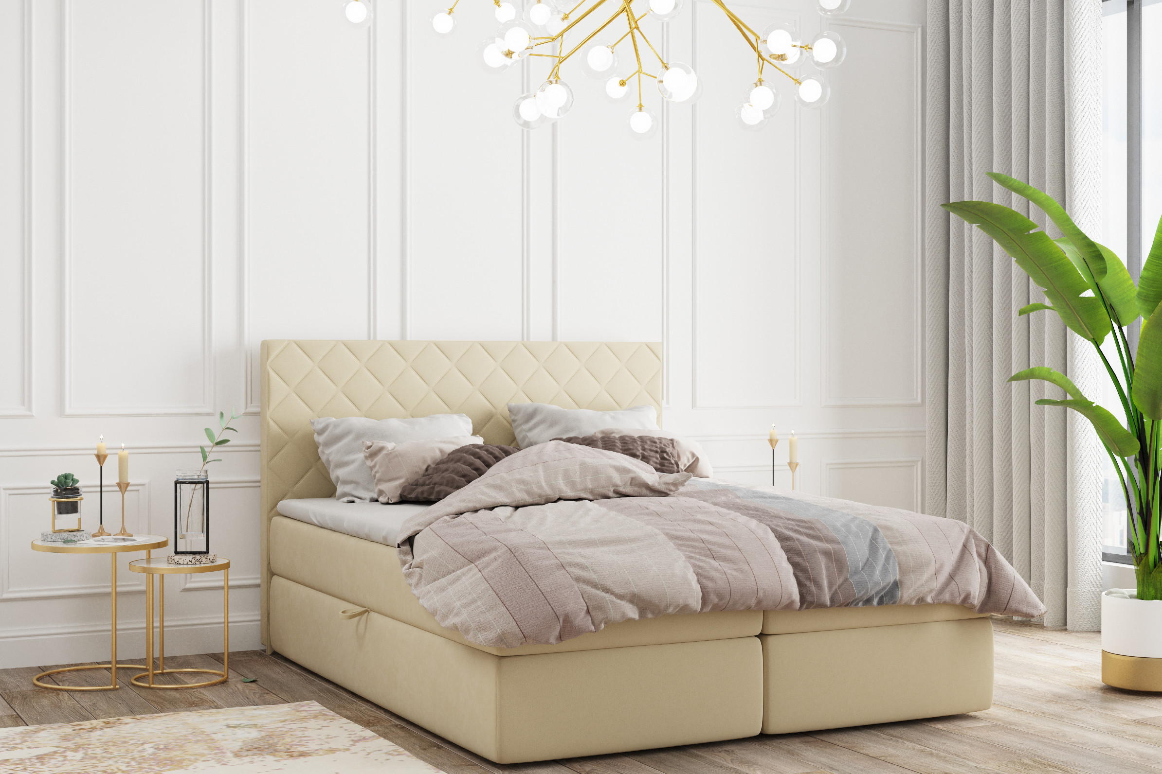 Boxspring Hera látka: Monolith 15