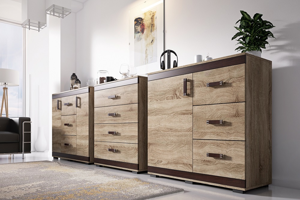 Obývací stěna Daily Barva korpusu: Šedá