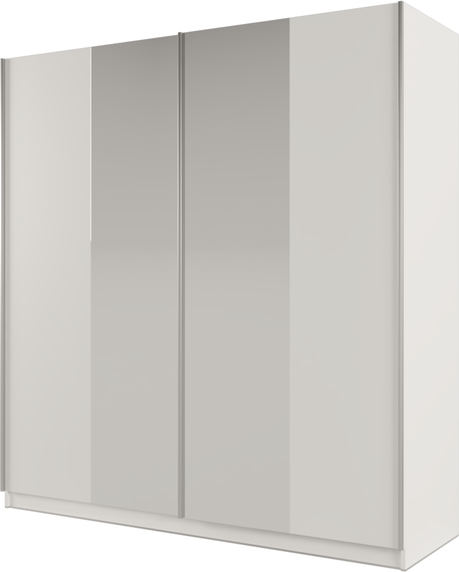 Šatní skříň Praga Barva korpusu: Bílá