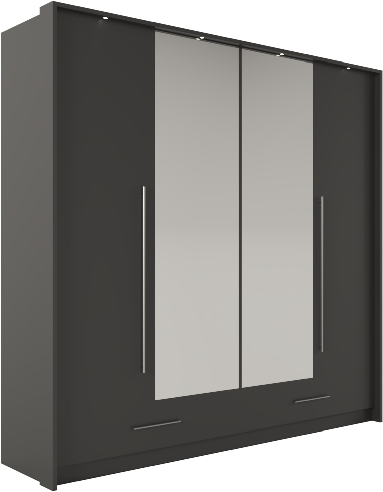 Šatní skříň Toledo Barva korpusu: Grafitová