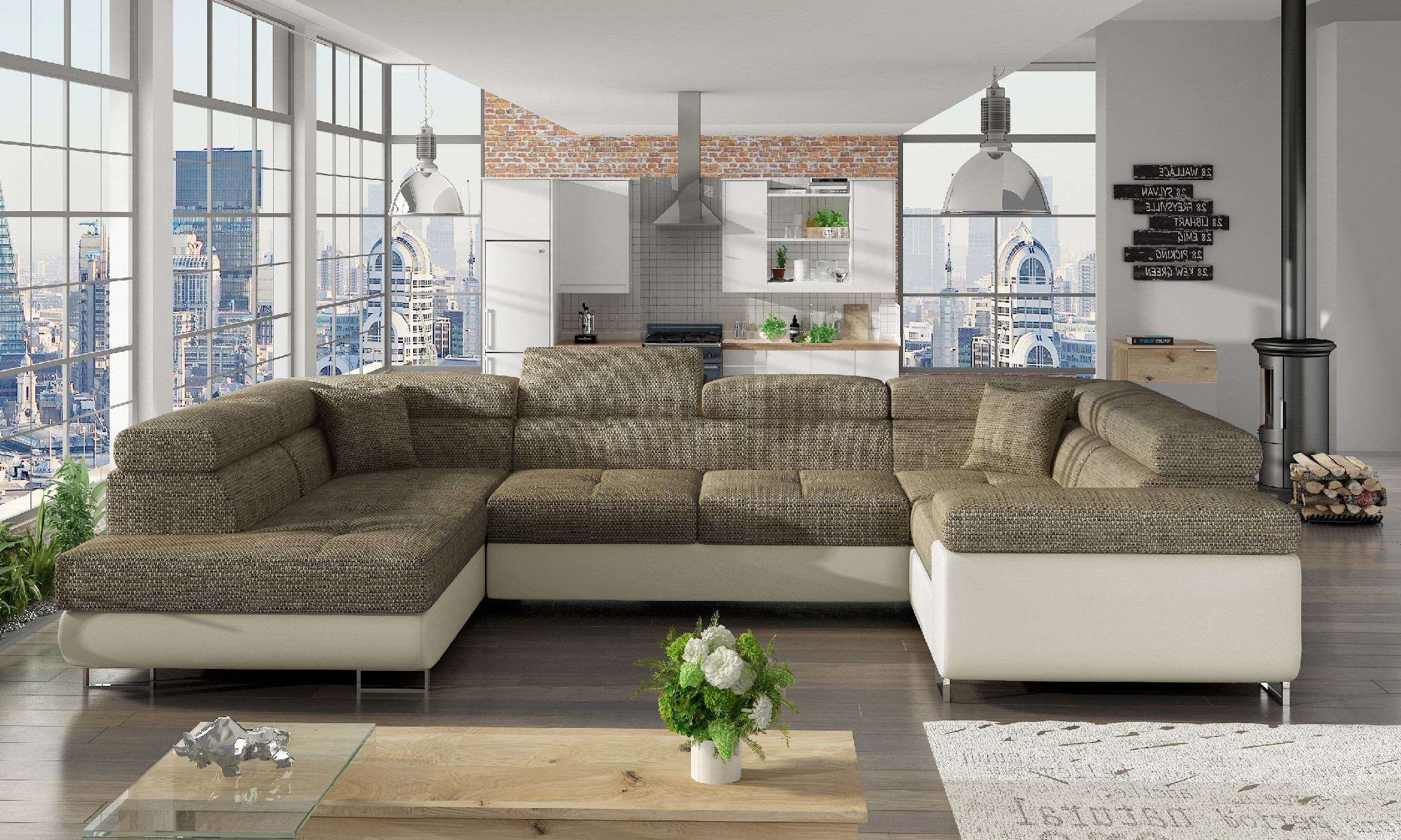 Sedací souprava Letto Provedení: Levá U
