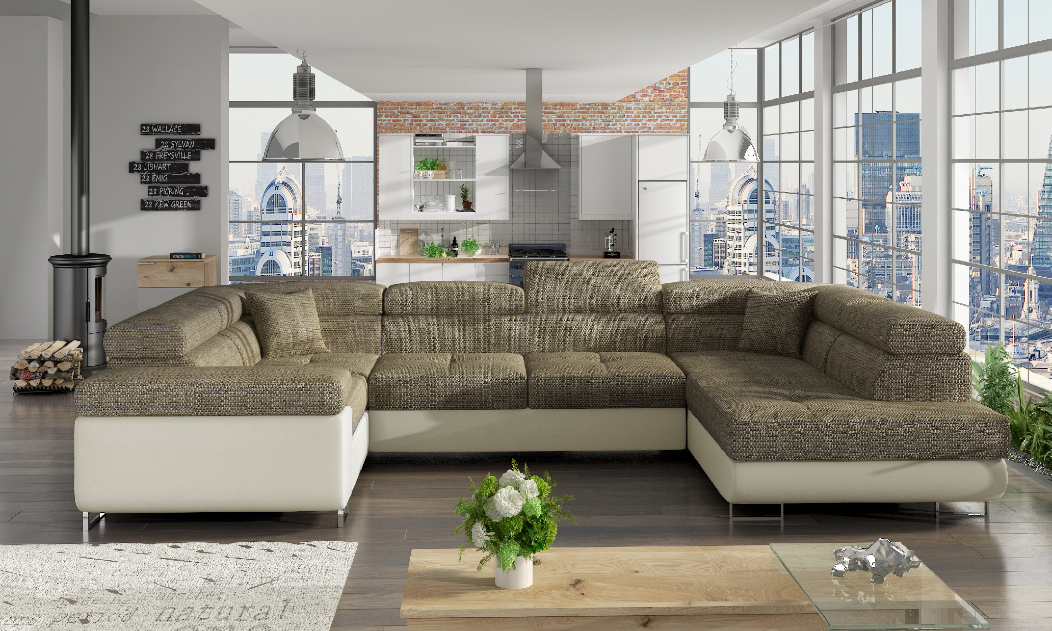 Sedací souprava Letto Provedení: Pravá U