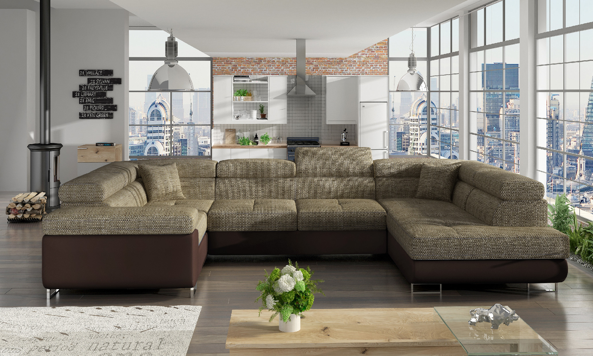 Sedací souprava Letto Provedení: Pravá U