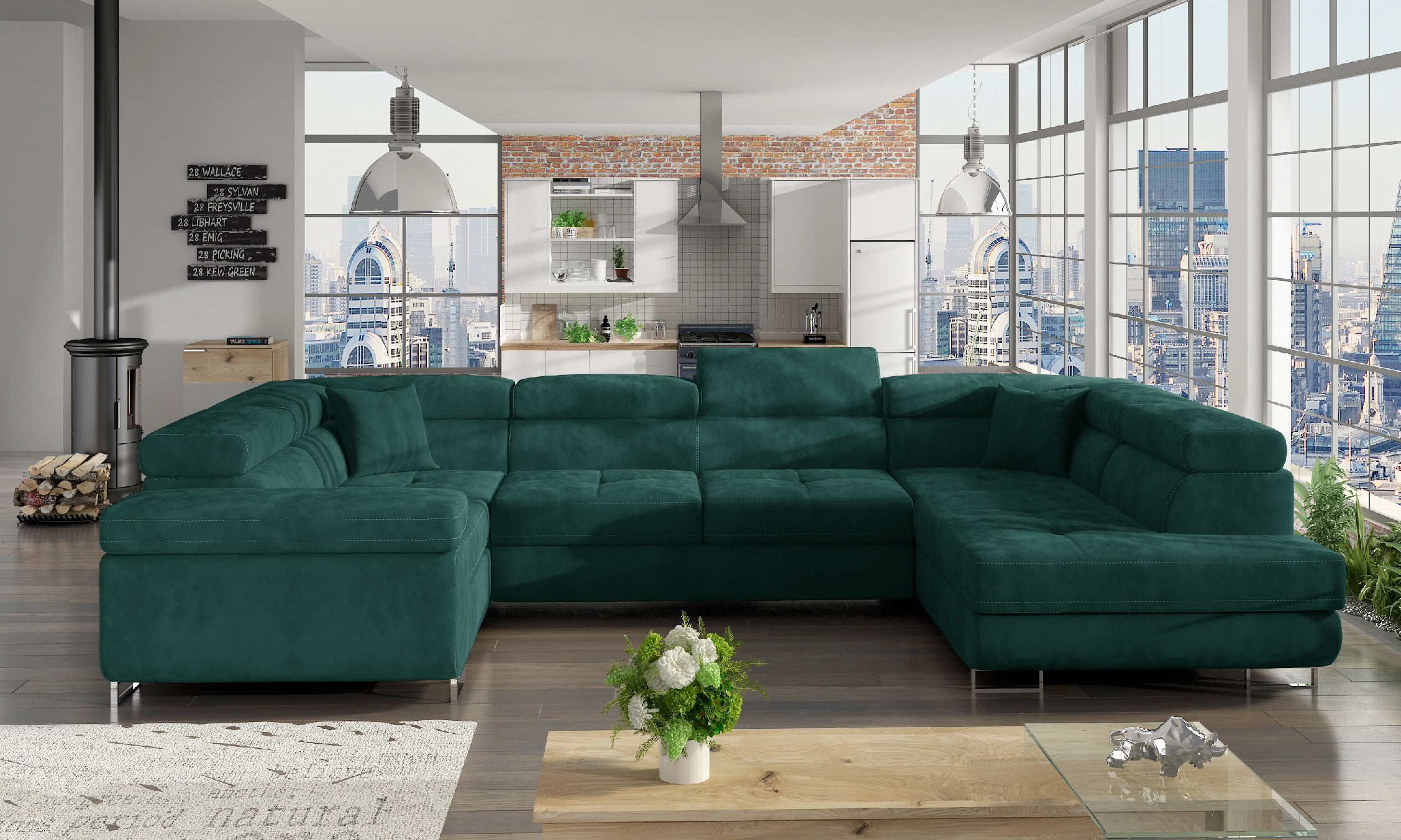 Sedací souprava Letto Provedení: Pravá U