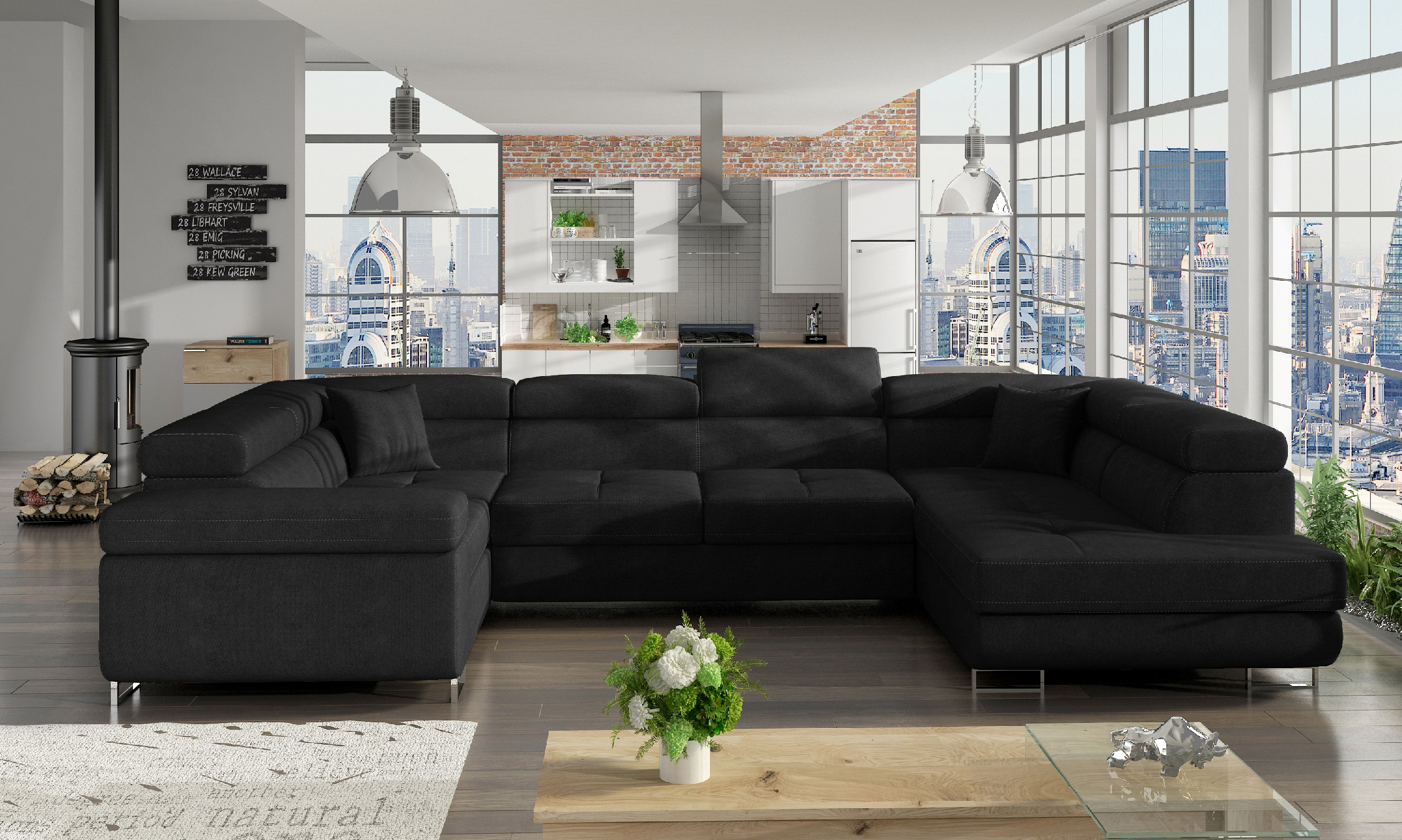Sedací souprava Letto Provedení: Pravá U