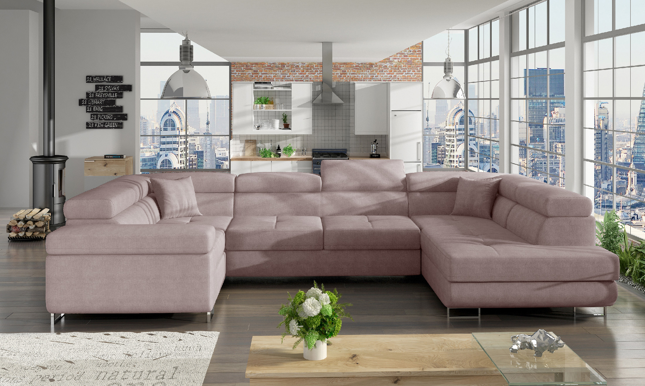 Sedací souprava Letto Provedení: Pravá U