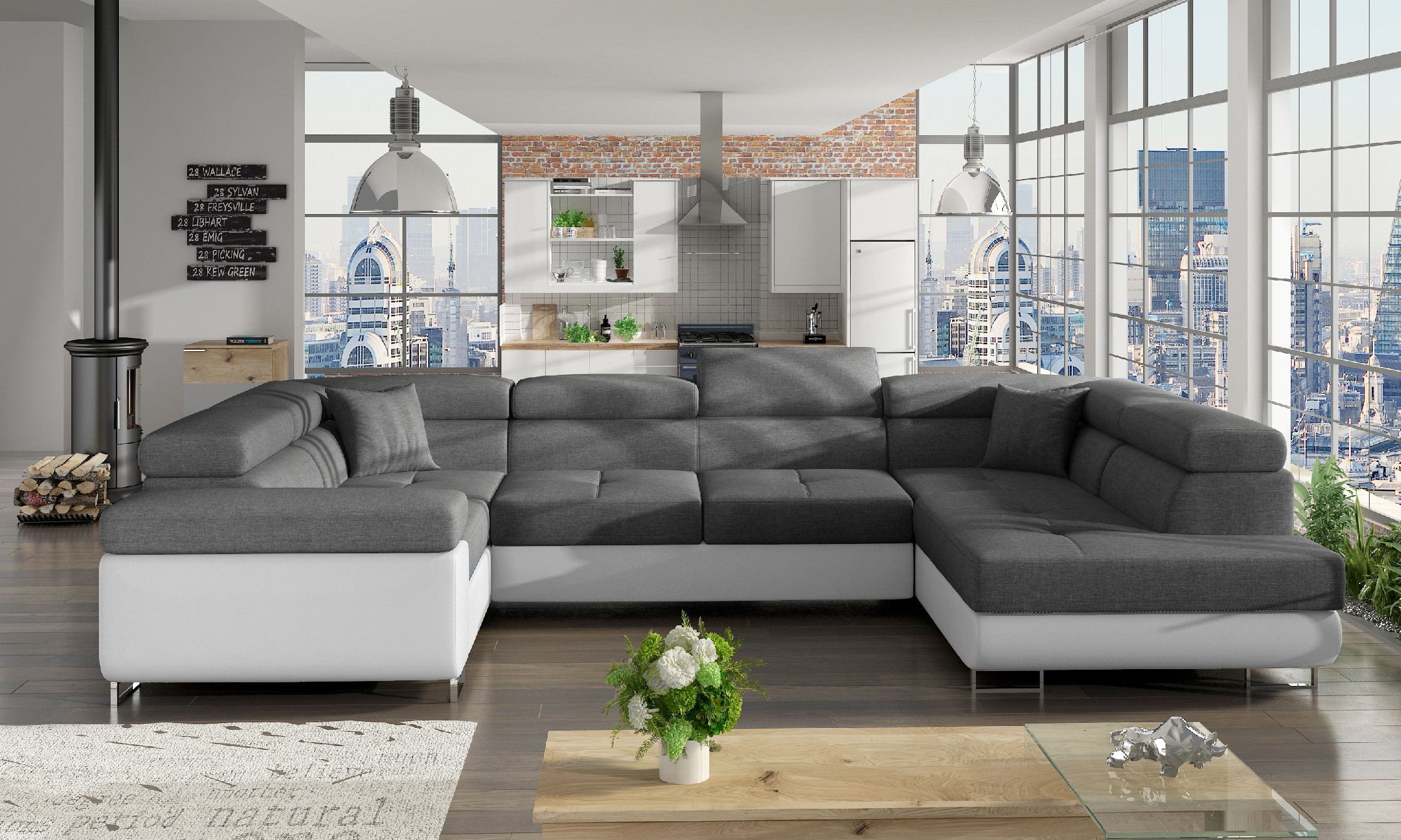 Sedací souprava Letto Provedení: Pravá U