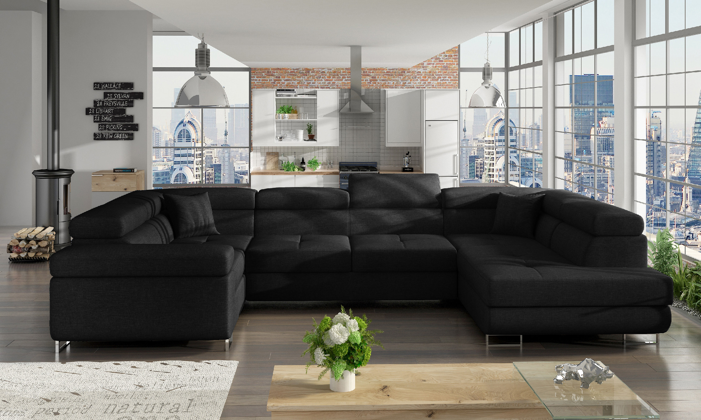 Sedací souprava Letto Provedení: Pravá U