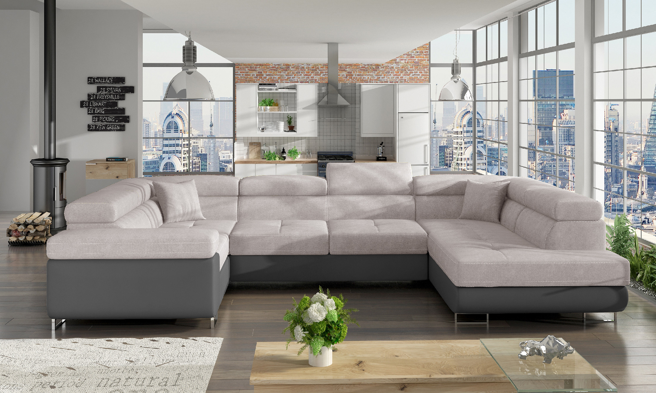 Sedací souprava Letto Provedení: Pravá U