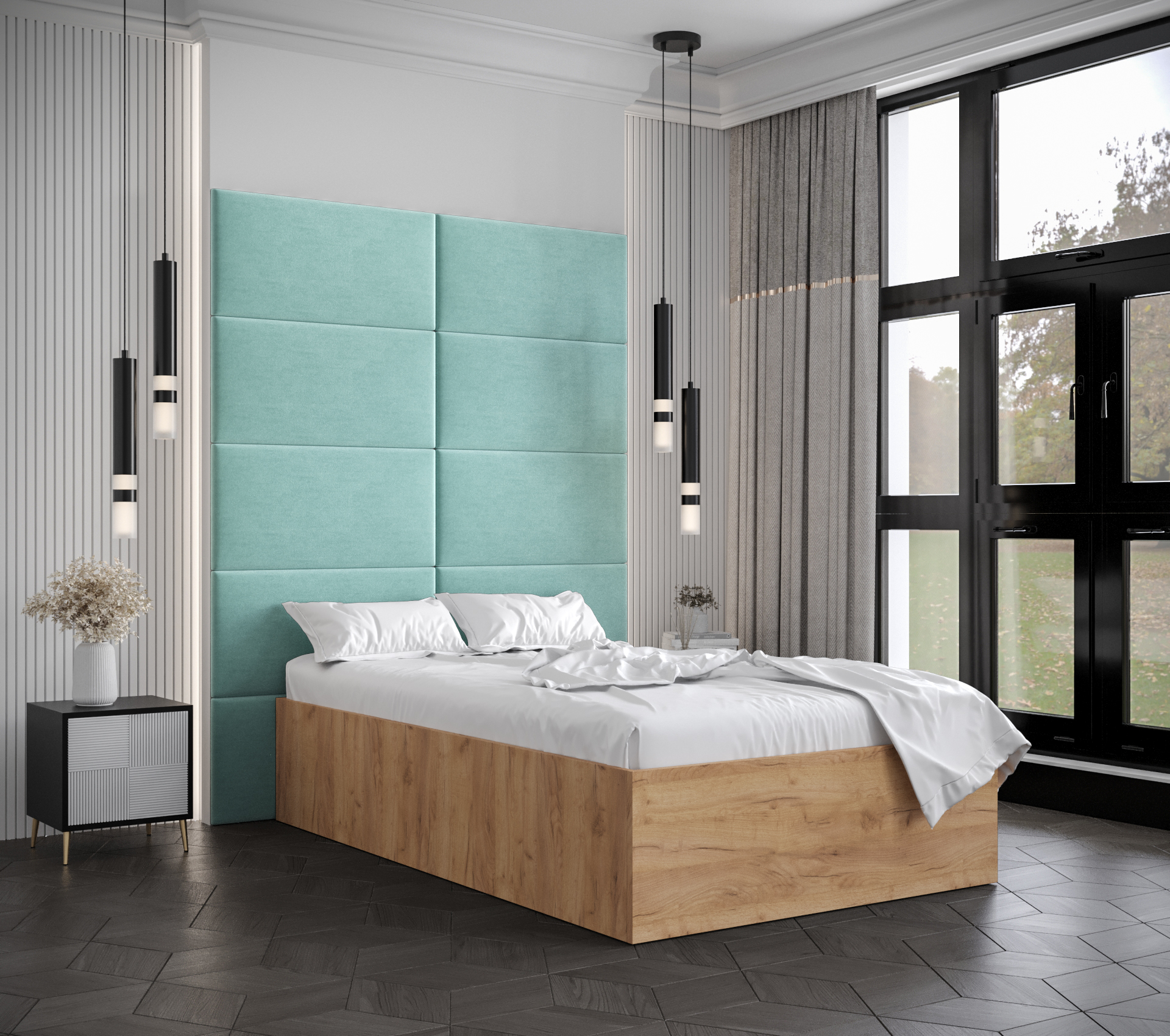 Postel Bella 1 Barva korpusu: Dub craft zlatý