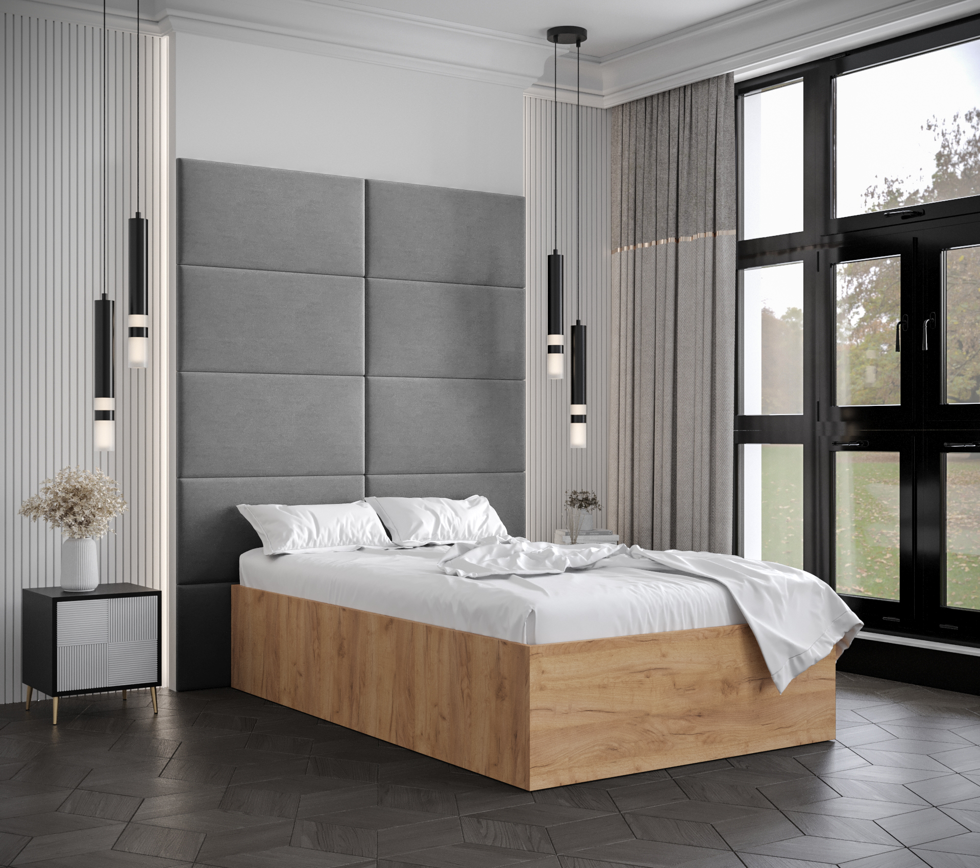 Postel Bella 1 Barva korpusu: Dub craft zlatý