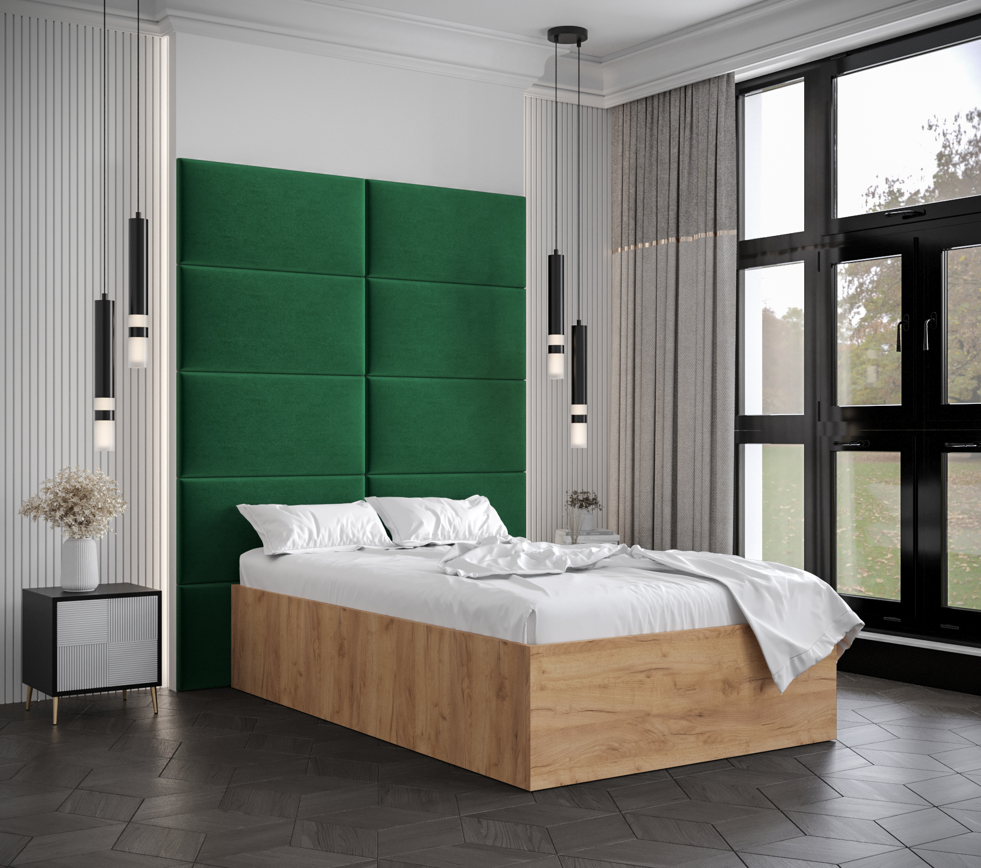 Postel Bella 1 Barva korpusu: Dub craft zlatý