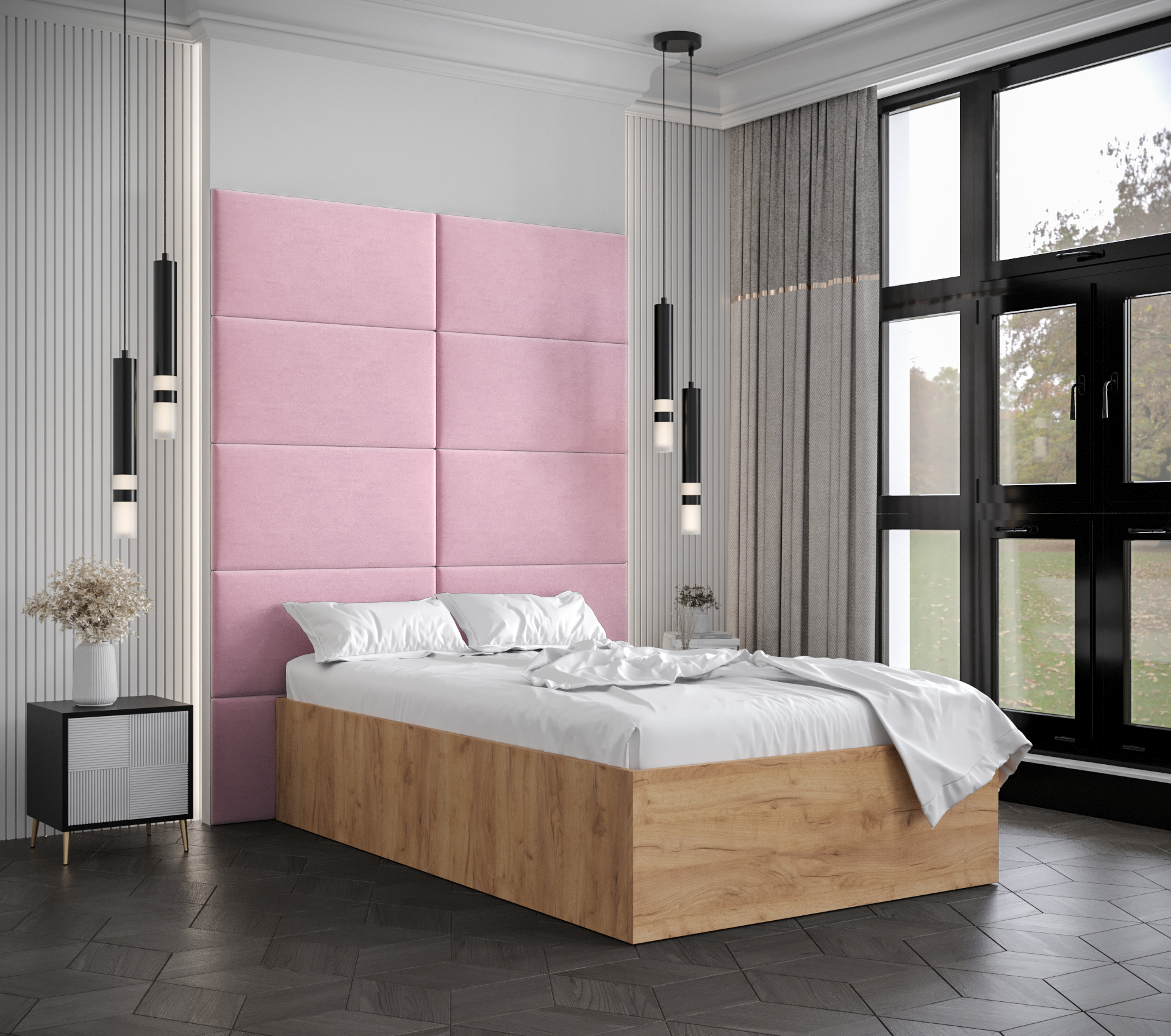 Postel Bella 1 Barva korpusu: Dub craft zlatý