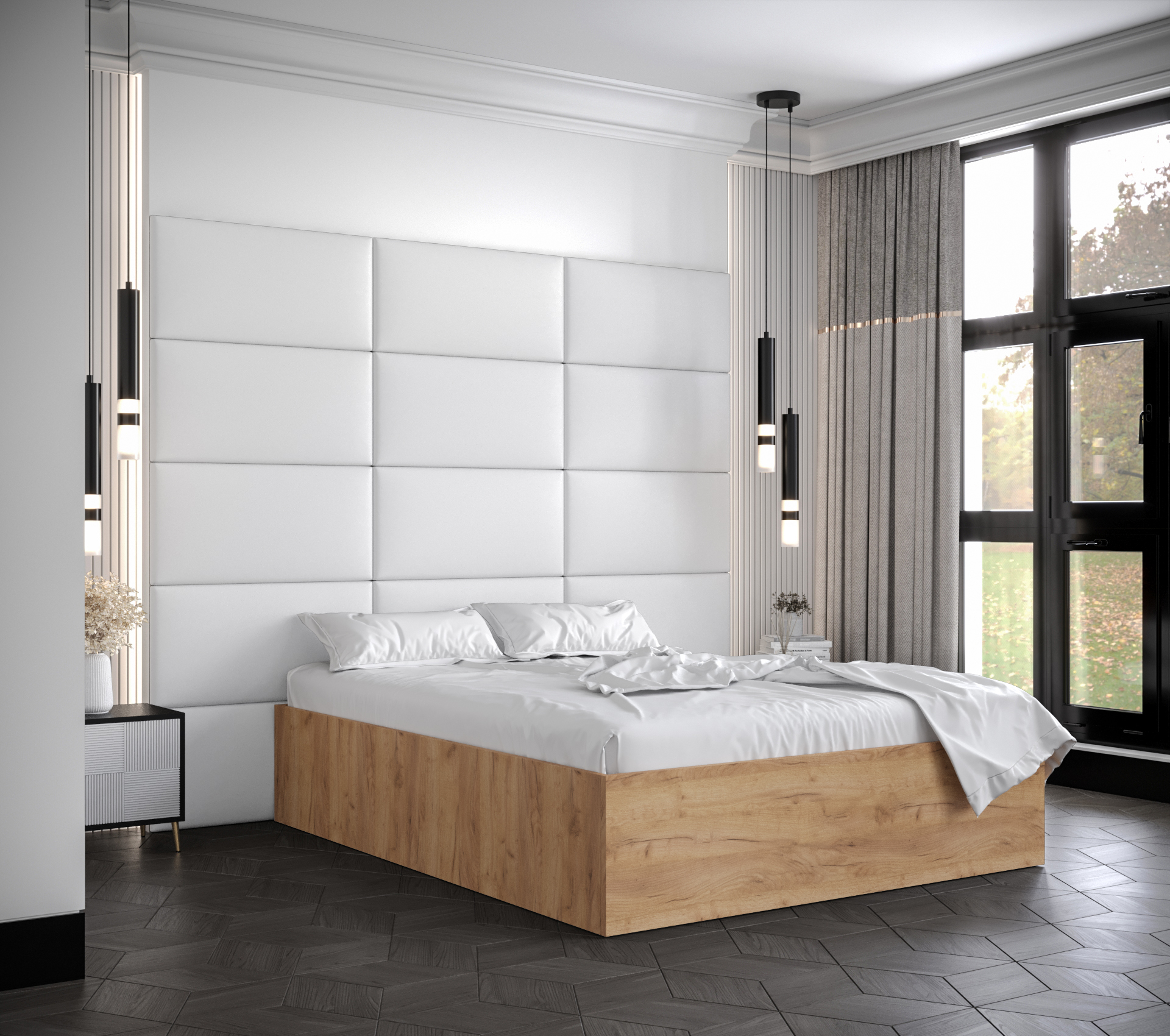 Postel Bella 1 Barva korpusu: Dub craft zlatý