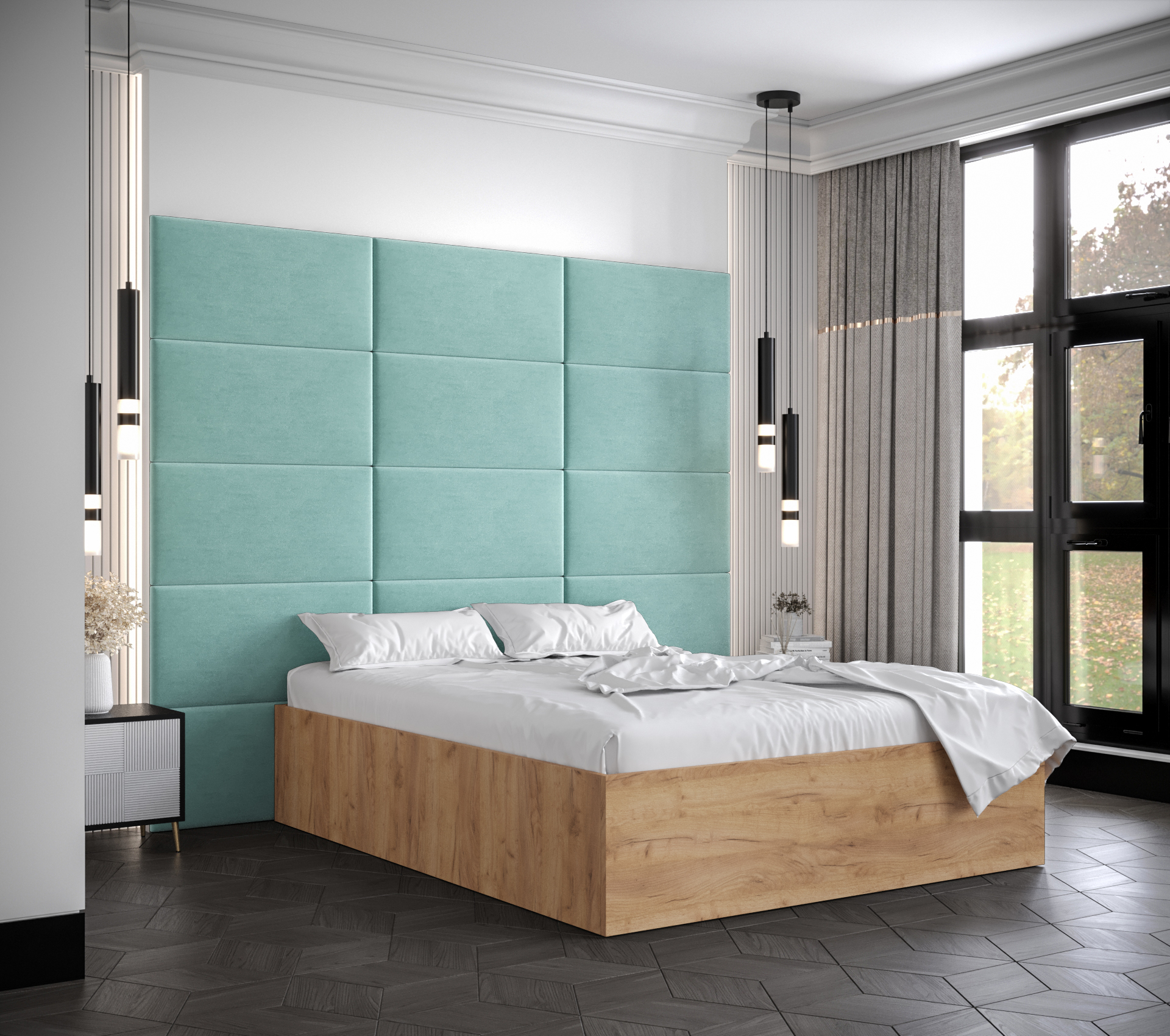 Postel Bella 1 Barva korpusu: Dub craft zlatý