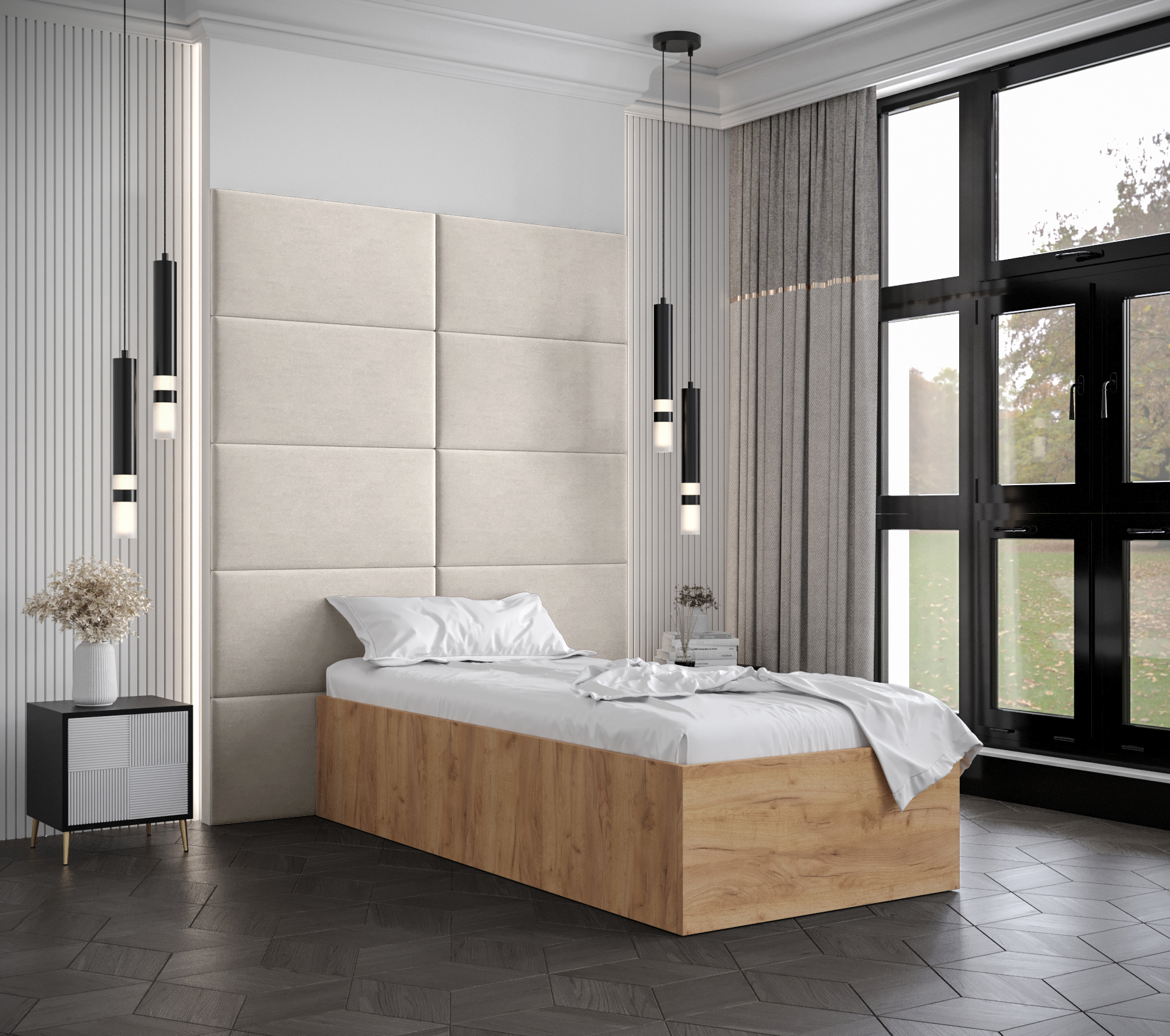 Postel Bella 1 Barva korpusu: Dub craft zlatý