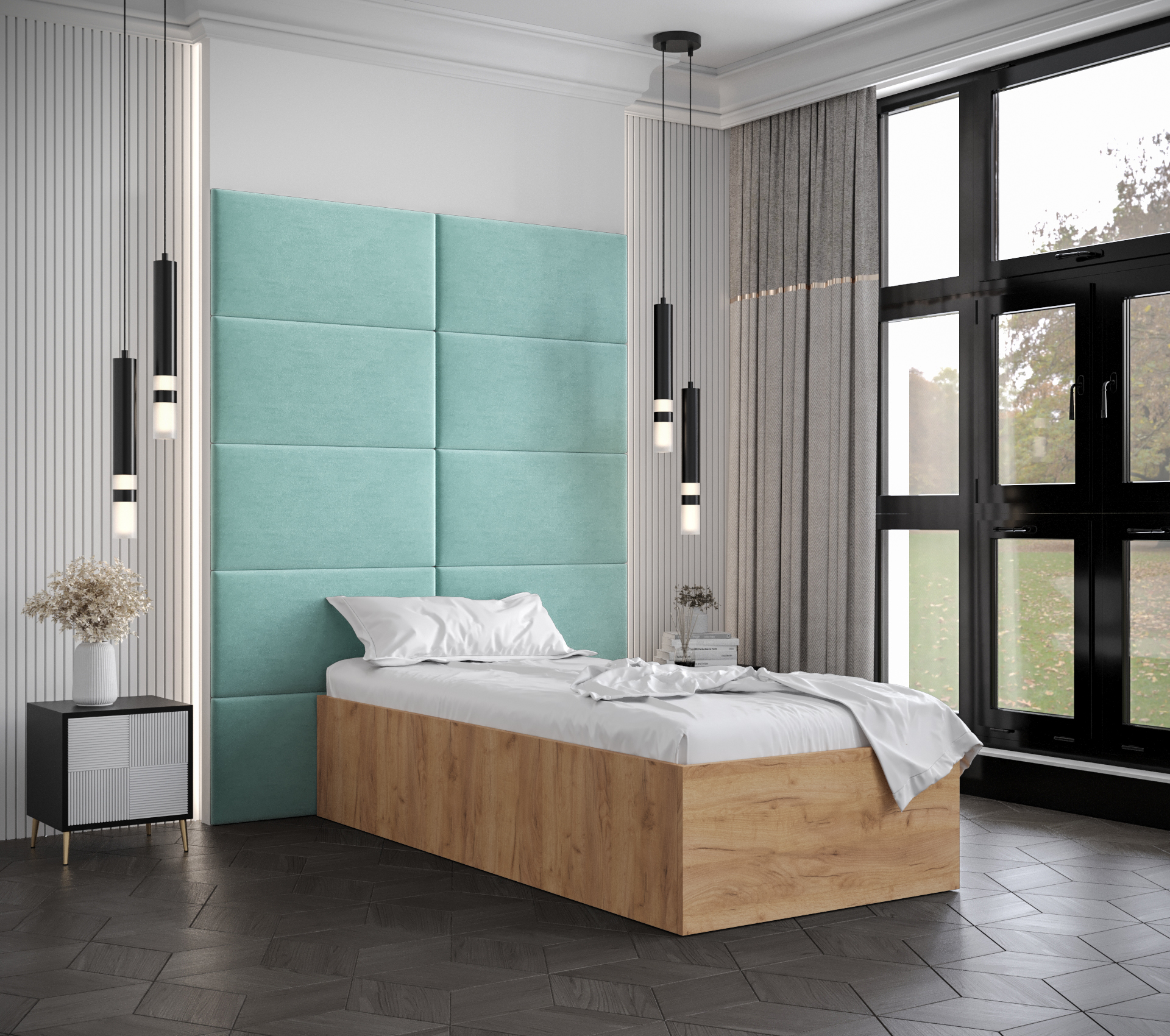 Postel Bella 1 Barva korpusu: Dub craft zlatý