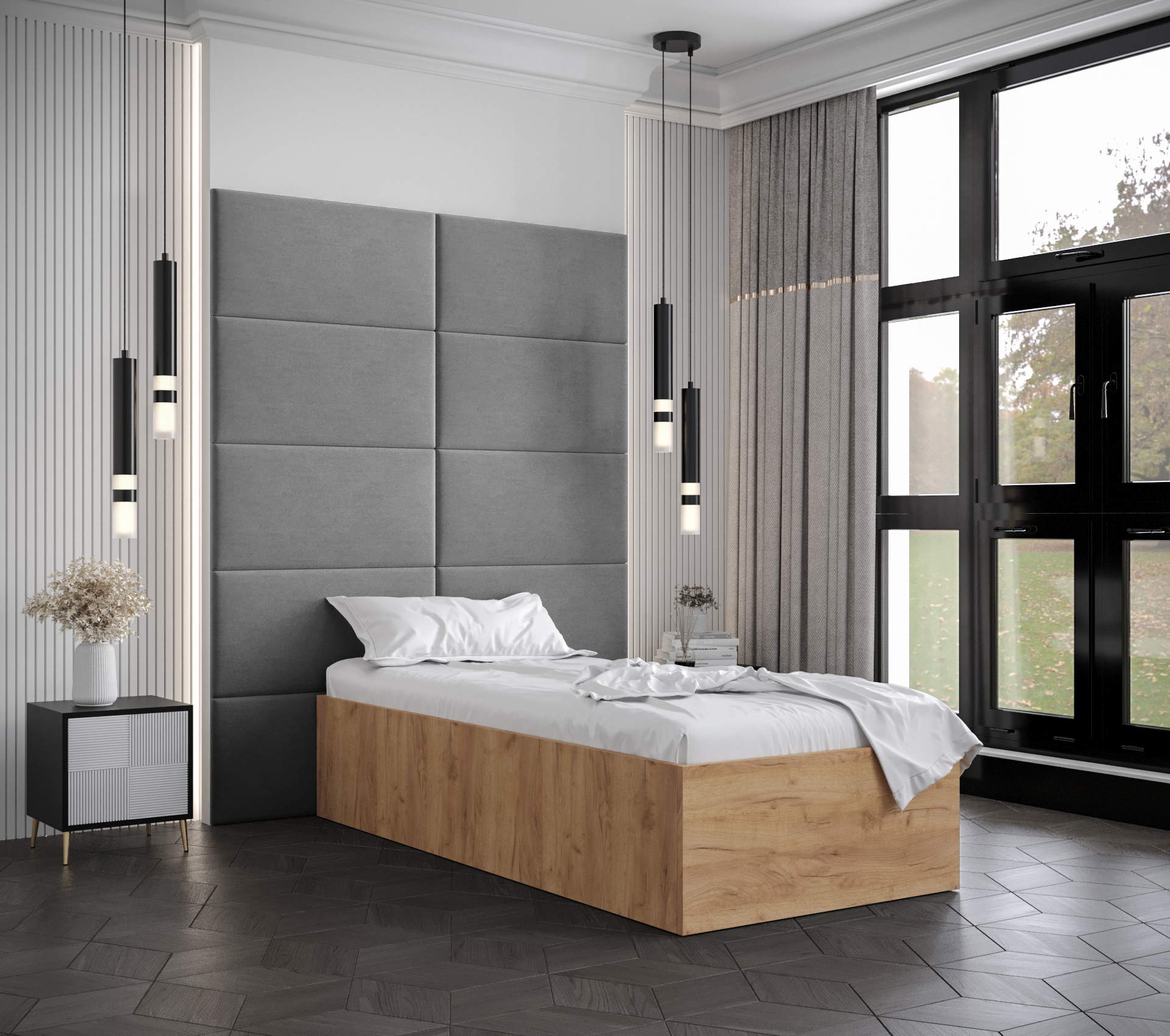 Postel Bella 1 Barva korpusu: Dub craft zlatý