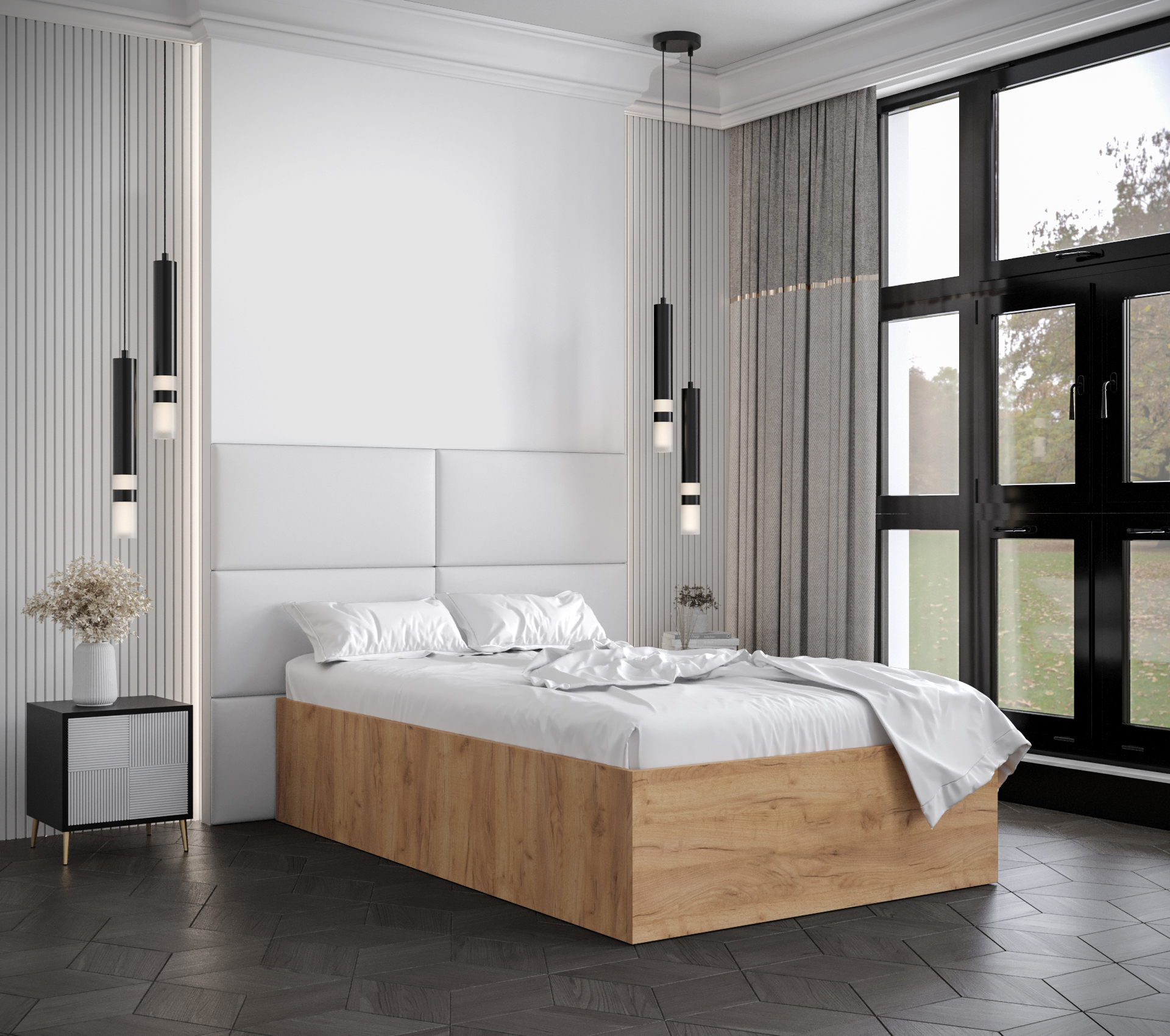 Postel Bella 2 Barva korpusu: Dub craft zlatý