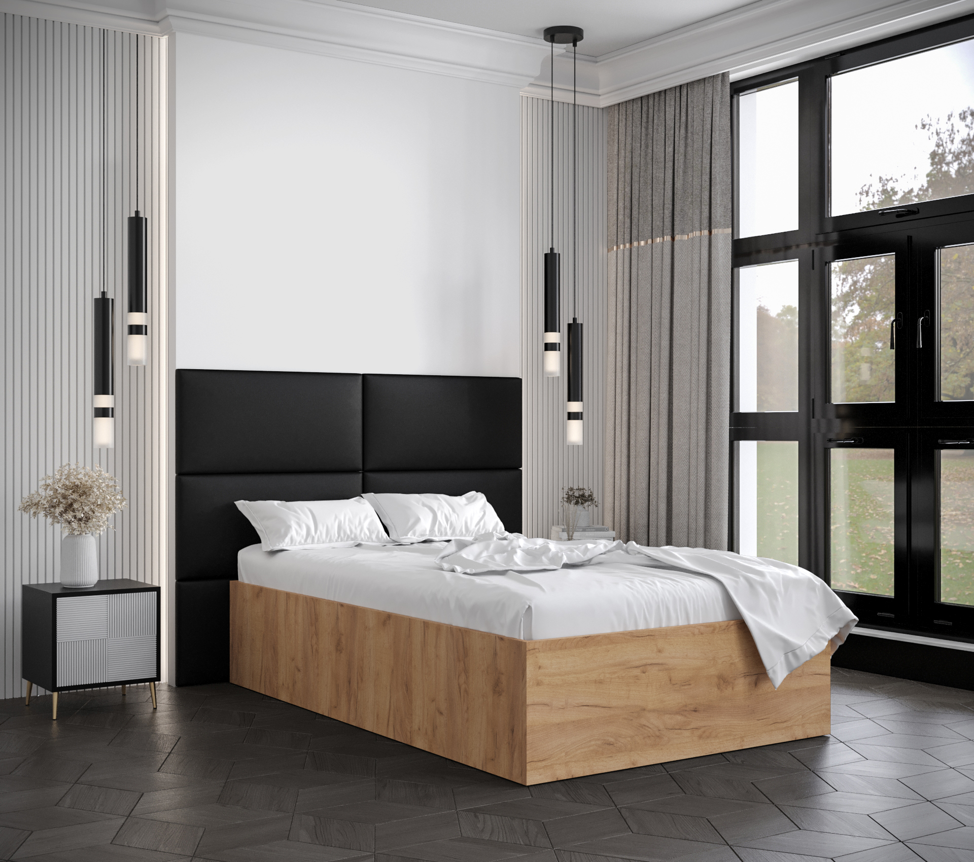 Postel Bella 2 Barva korpusu: Dub craft zlatý