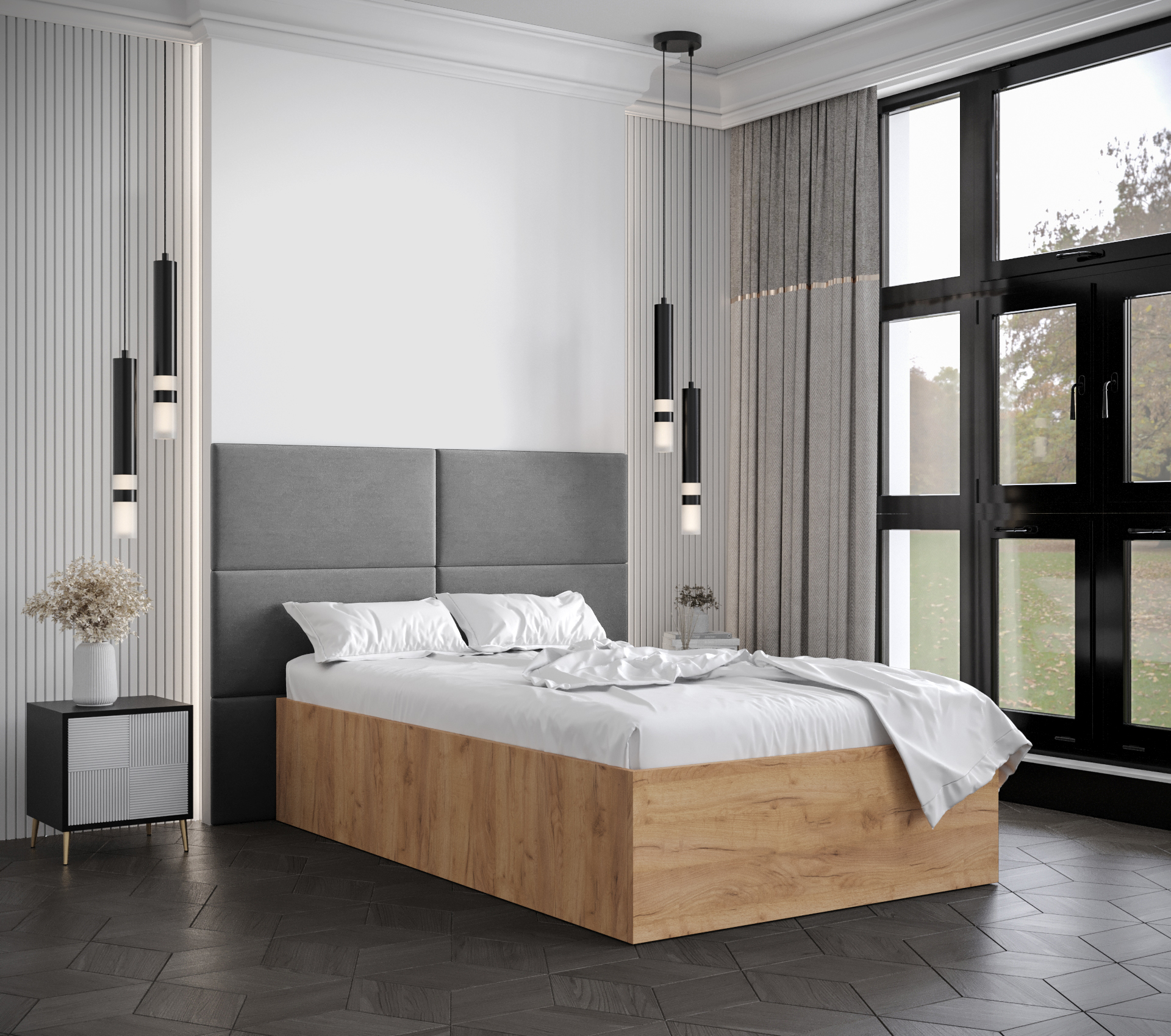 Postel Bella 2 Barva korpusu: Dub craft zlatý