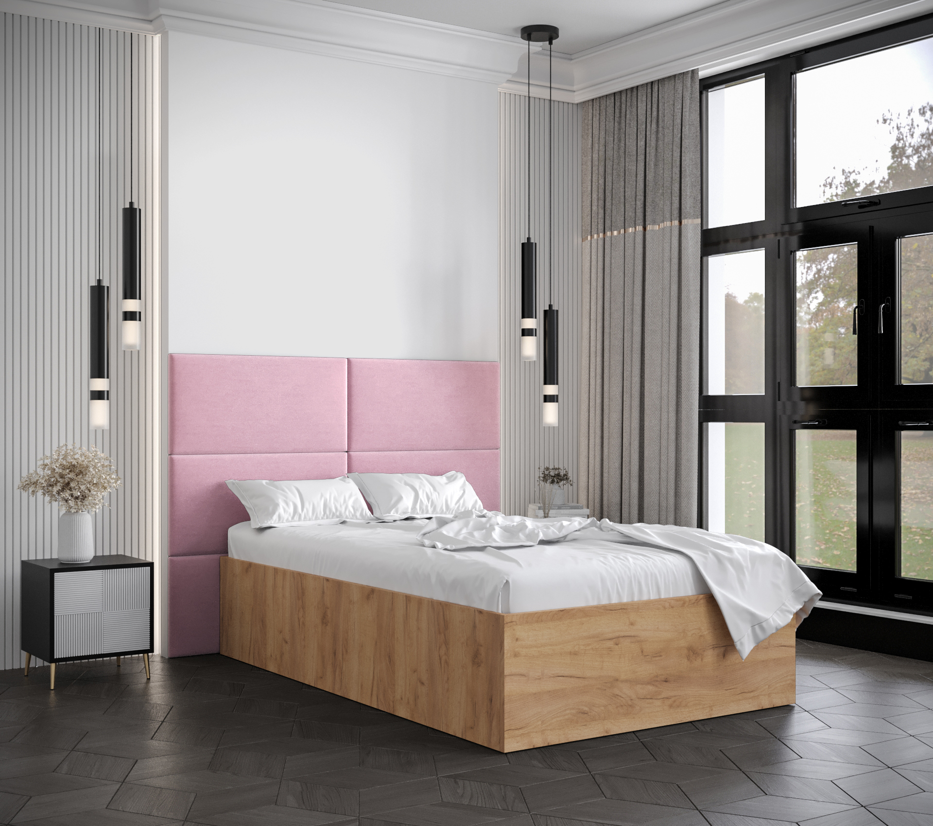 Postel Bella 2 Barva korpusu: Dub craft zlatý