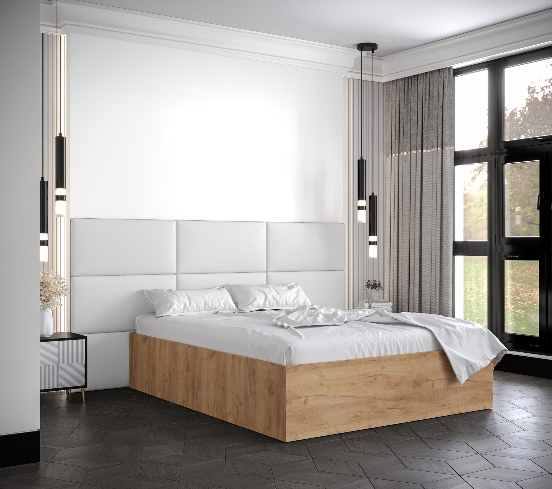 Postel Bella 2 Barva korpusu: Dub craft zlatý