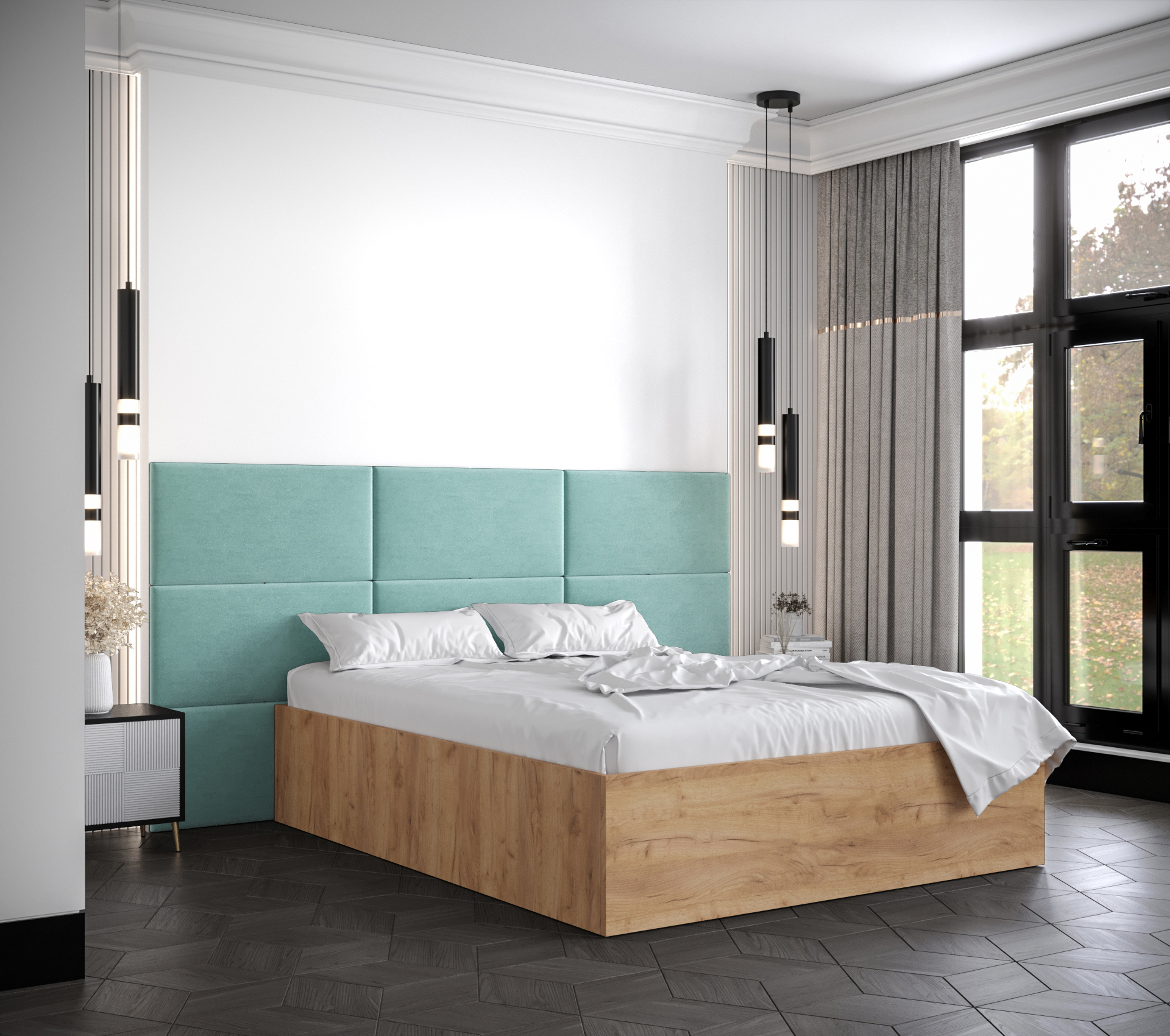 Postel Bella 2 Barva korpusu: Dub craft zlatý