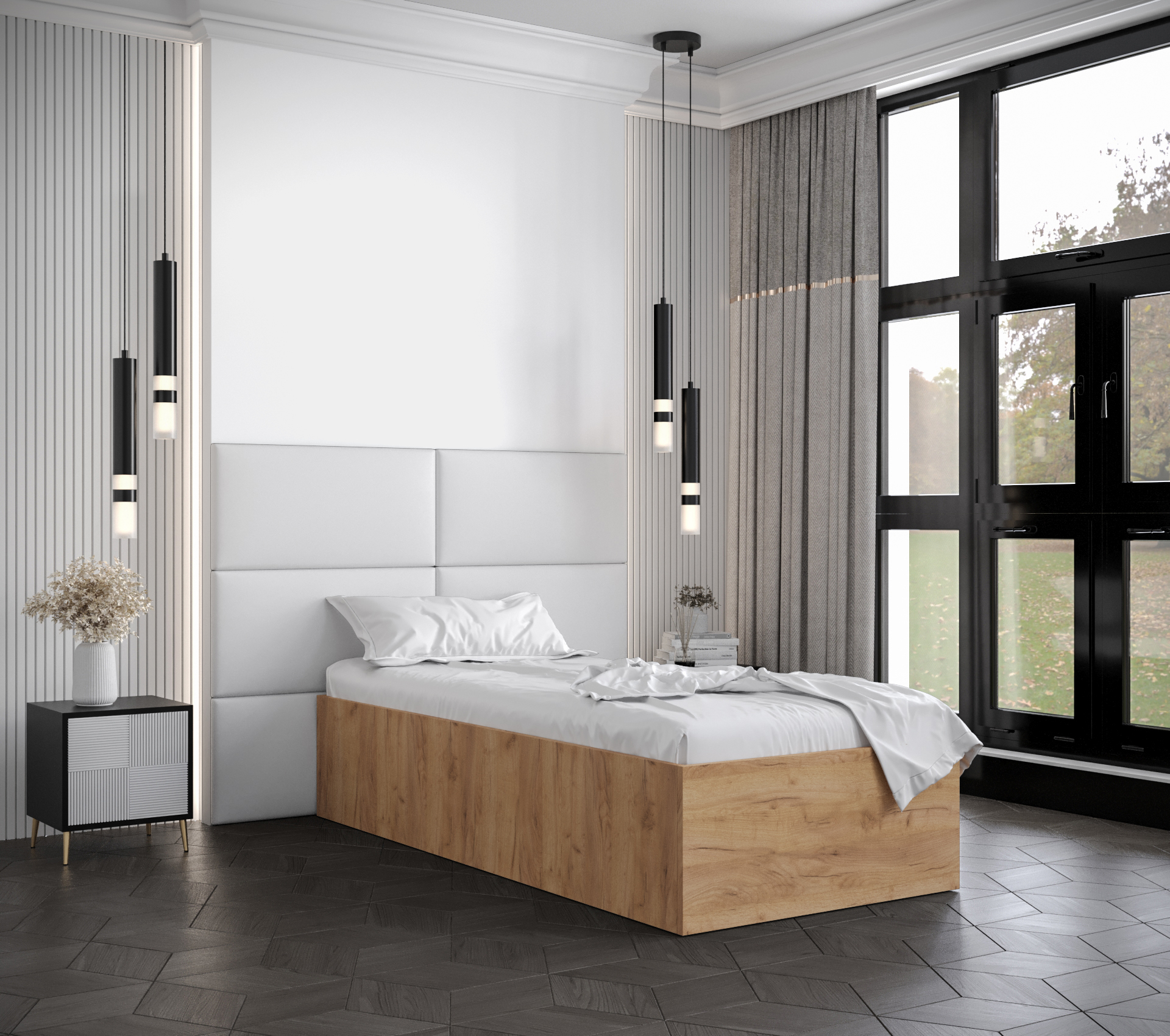 Postel Bella 2 Barva korpusu: Dub craft zlatý