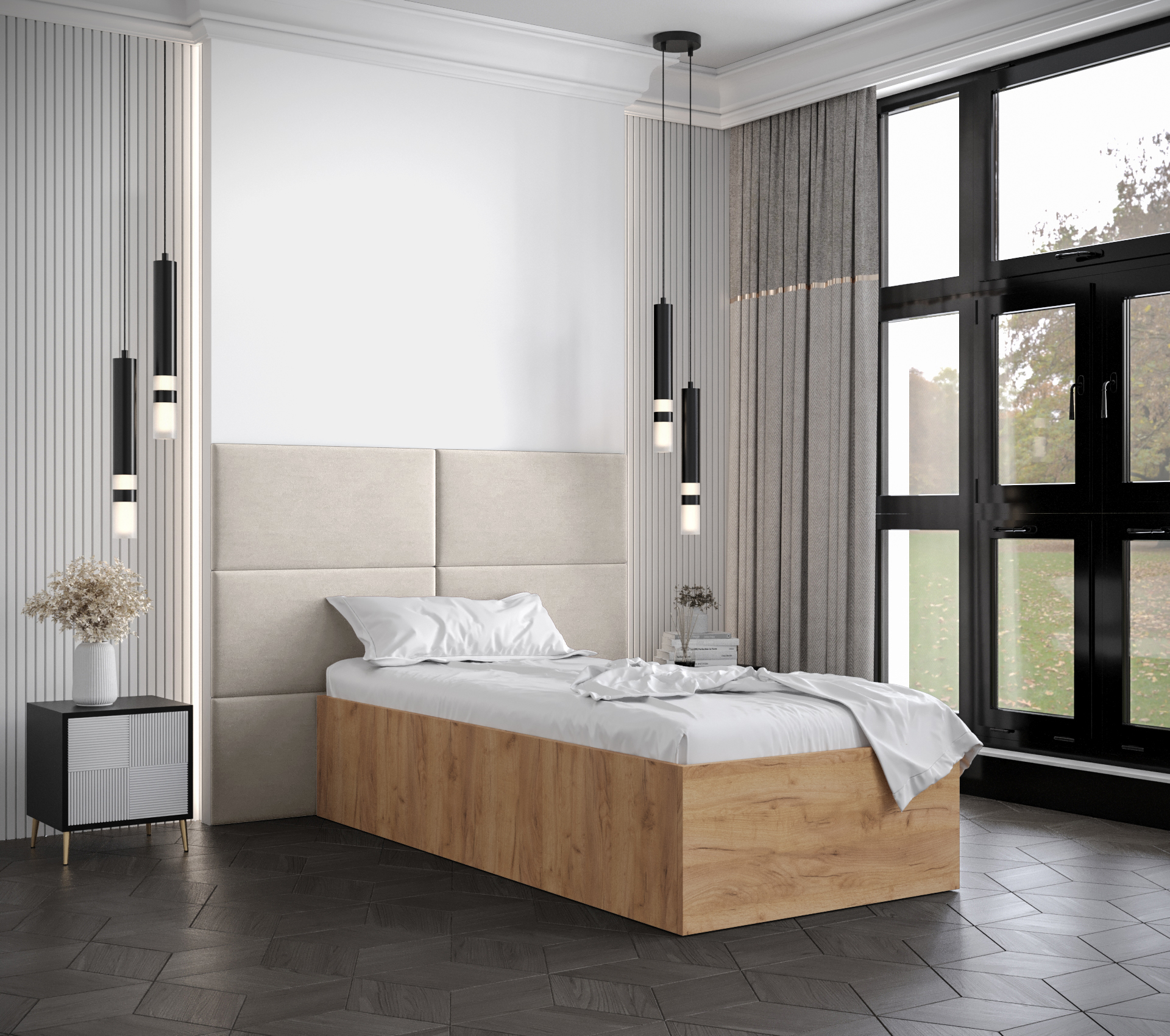 Postel Bella 2 Barva korpusu: Dub craft zlatý