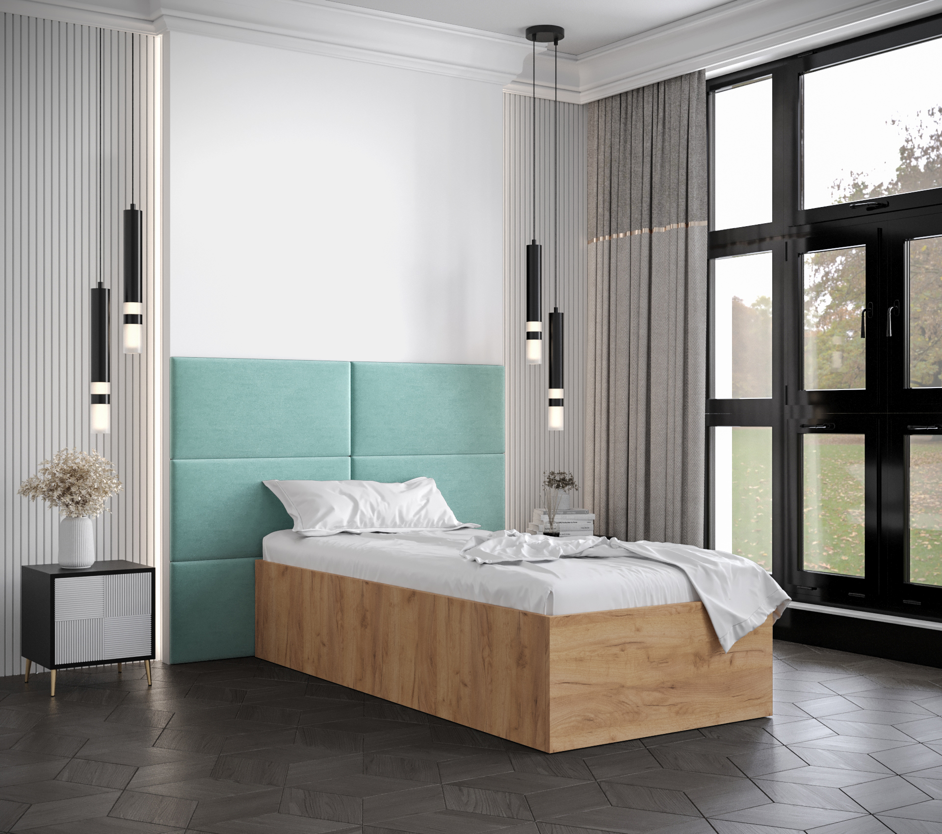 Postel Bella 2 Barva korpusu: Dub craft zlatý