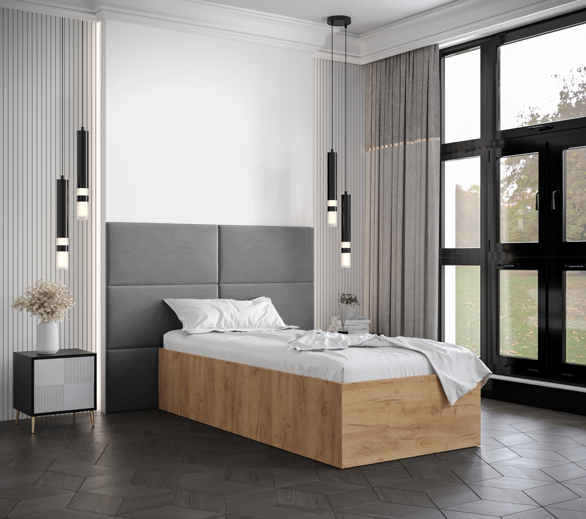 Postel Bella 2 Barva korpusu: Dub craft zlatý