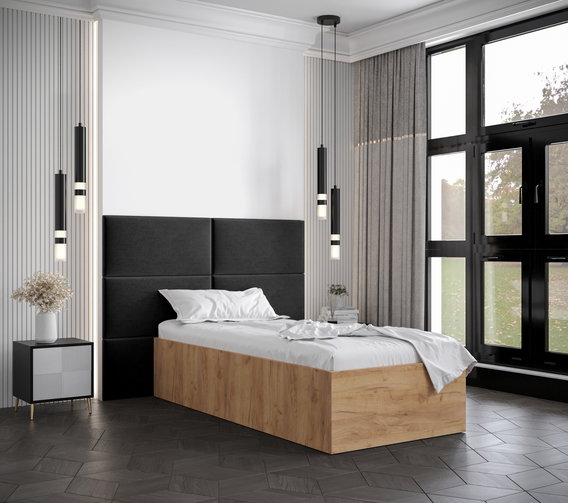 Postel Bella 2 Barva korpusu: Dub craft zlatý