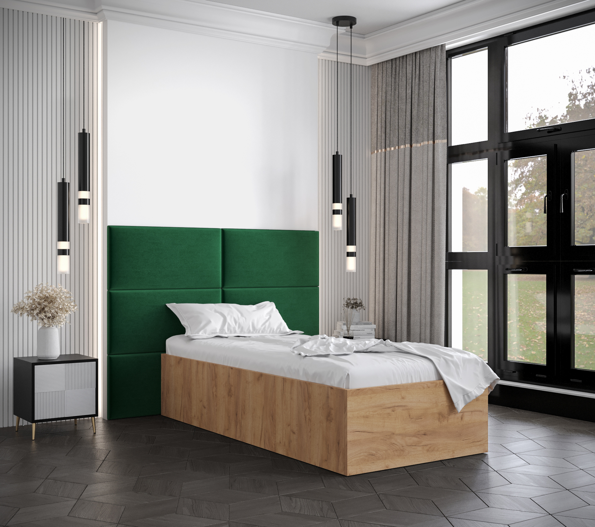 Postel Bella 2 Barva korpusu: Dub craft zlatý