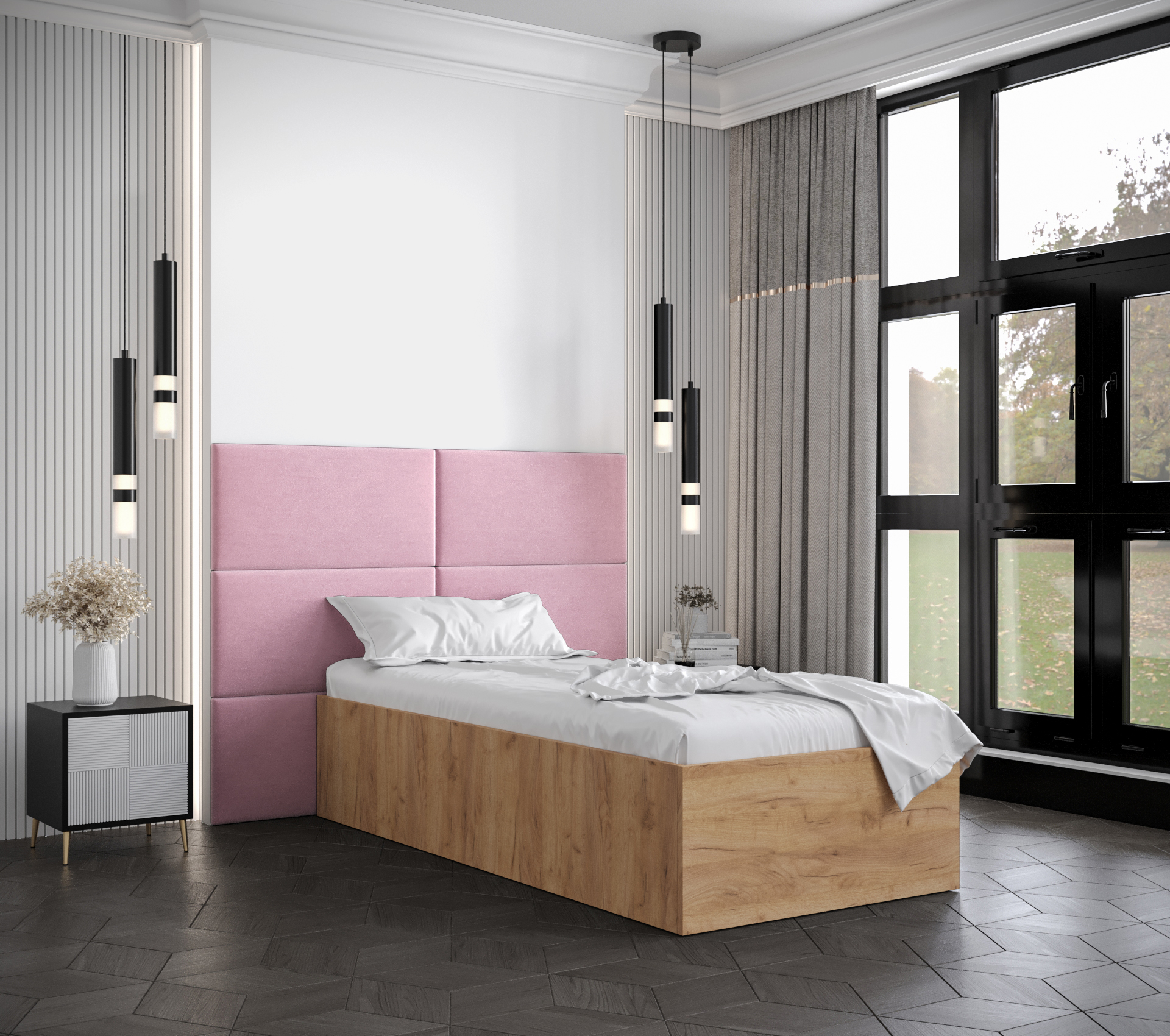 Postel Bella 2 Barva korpusu: Dub craft zlatý