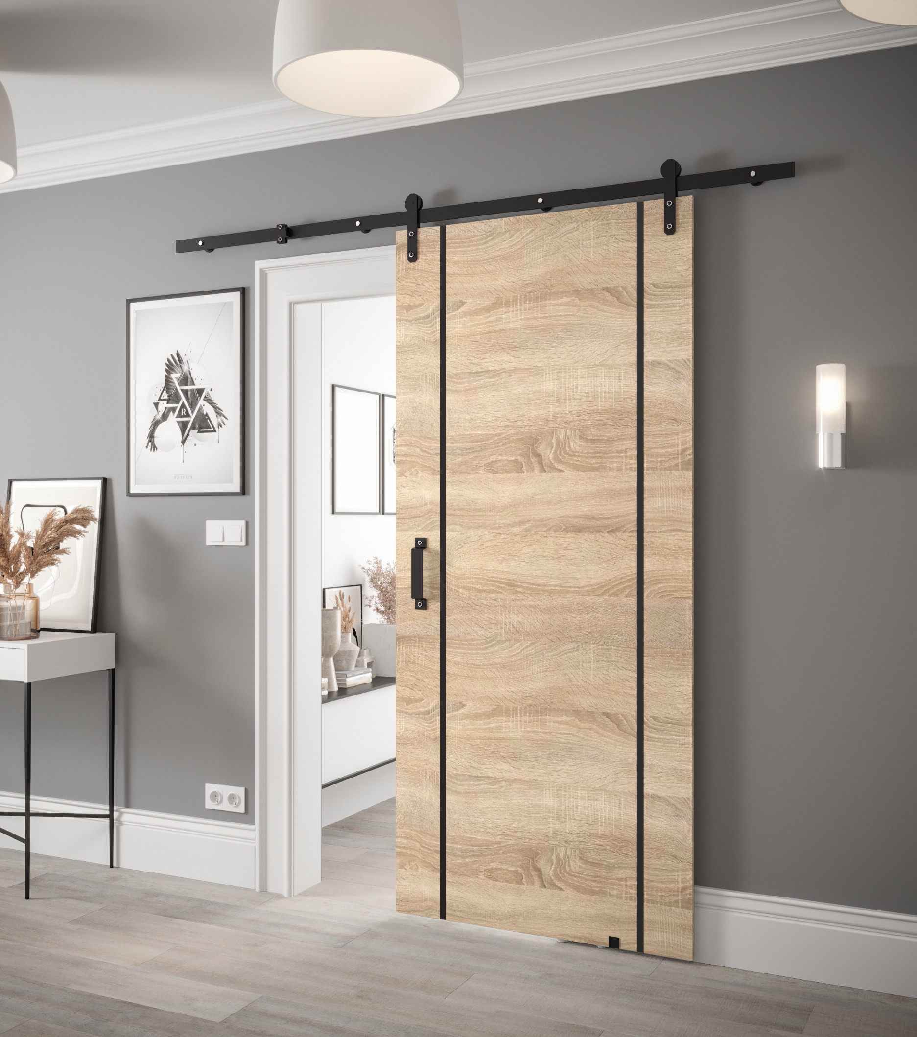 Posuvné dveře Loftiko IX Dveře: Dub sonoma