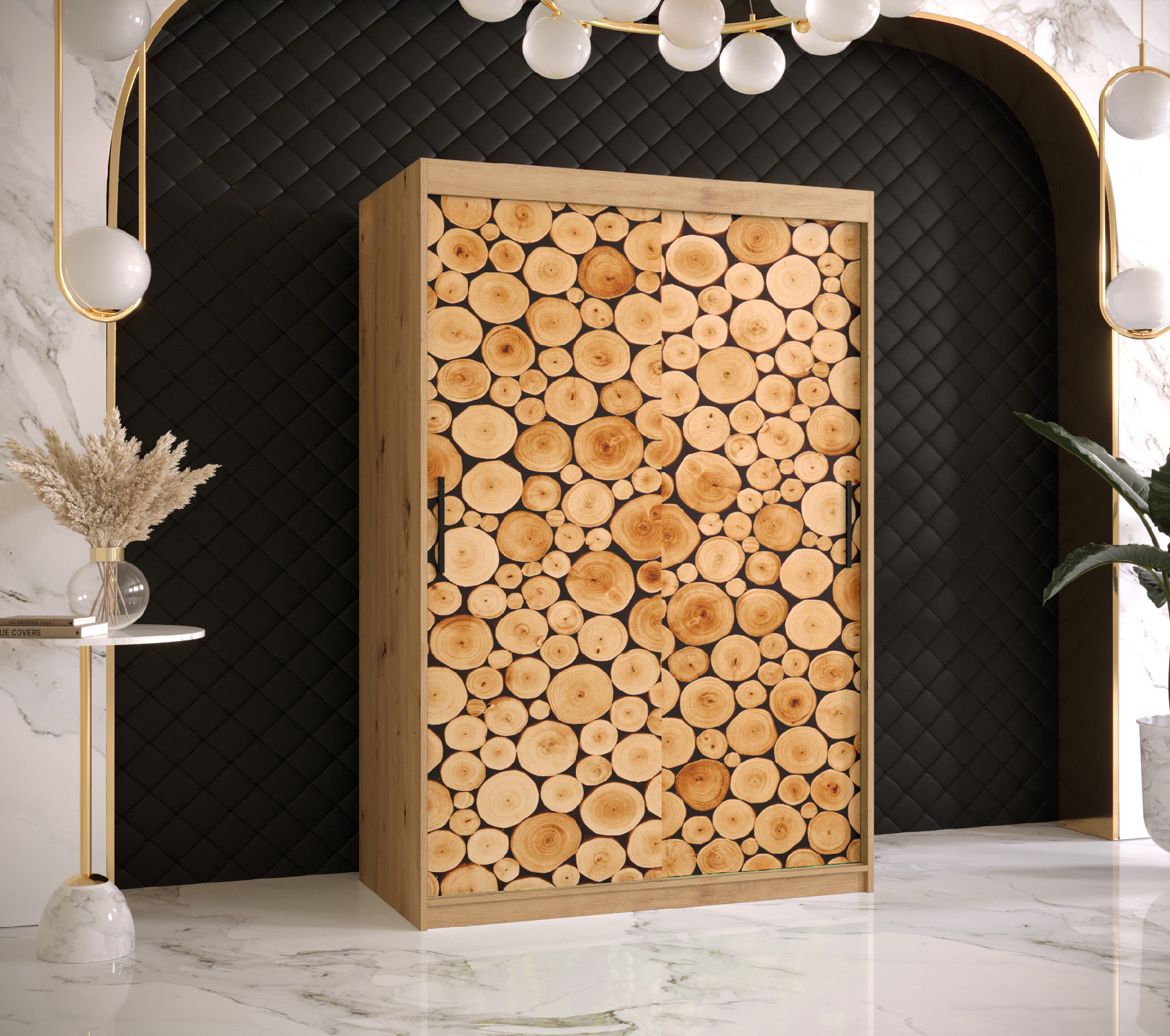 Šatní skříň Abi Sosna 1 Barva korpusu: Dub - Artisan