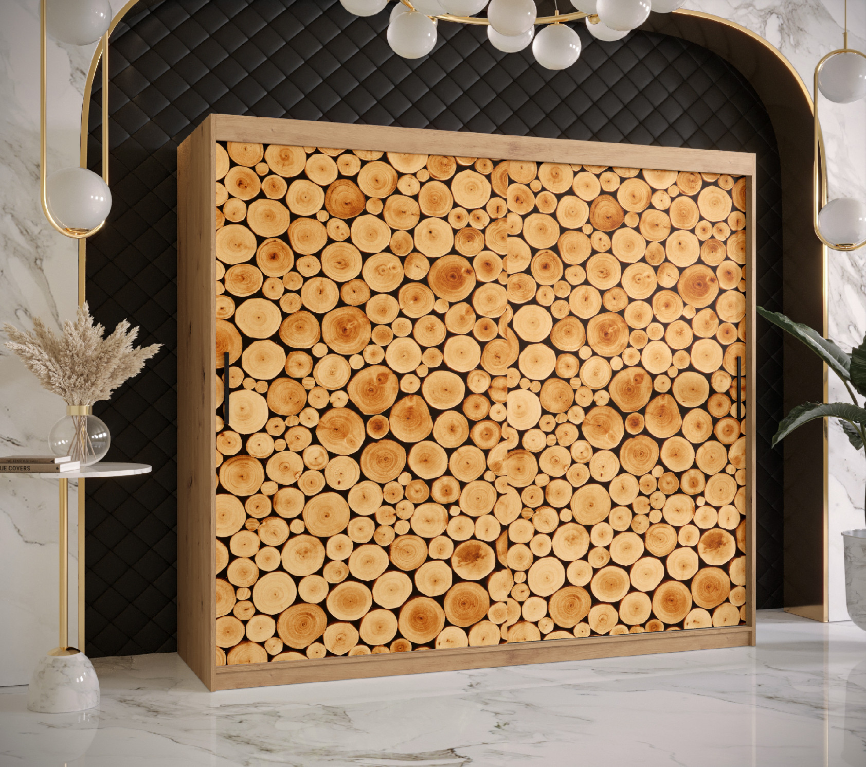 Šatní skříň Abi Sosna 1 Barva korpusu: Dub - Artisan