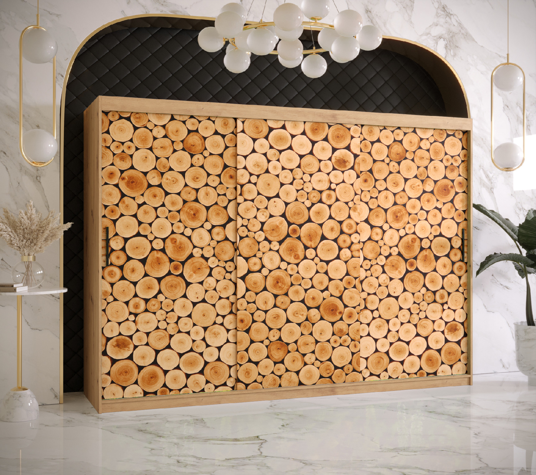 Šatní skříň Abi Sosna 1 Barva korpusu: Dub - Artisan