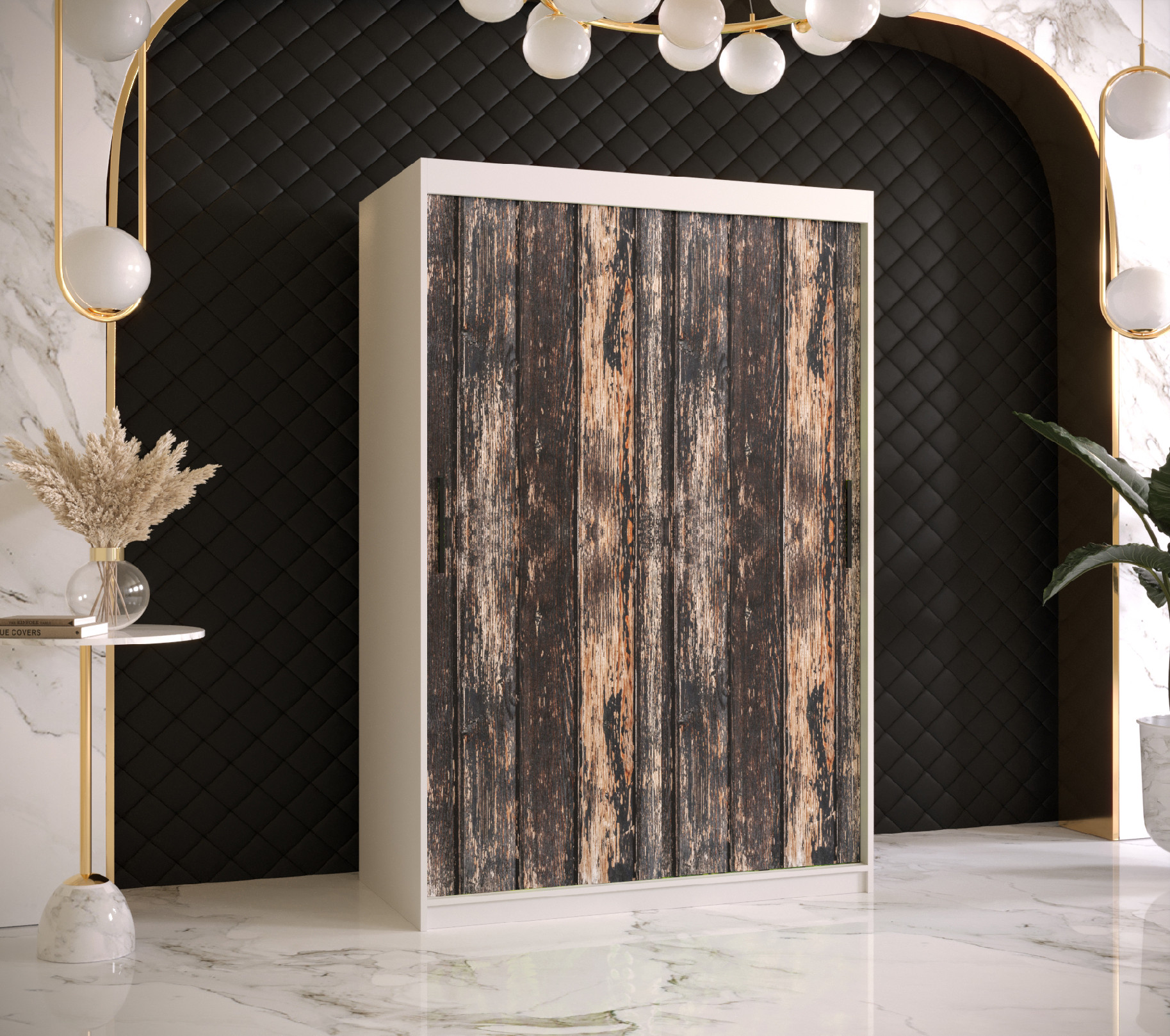 Šatní skříň Abi Stodola 1 Barva korpusu: Bílá